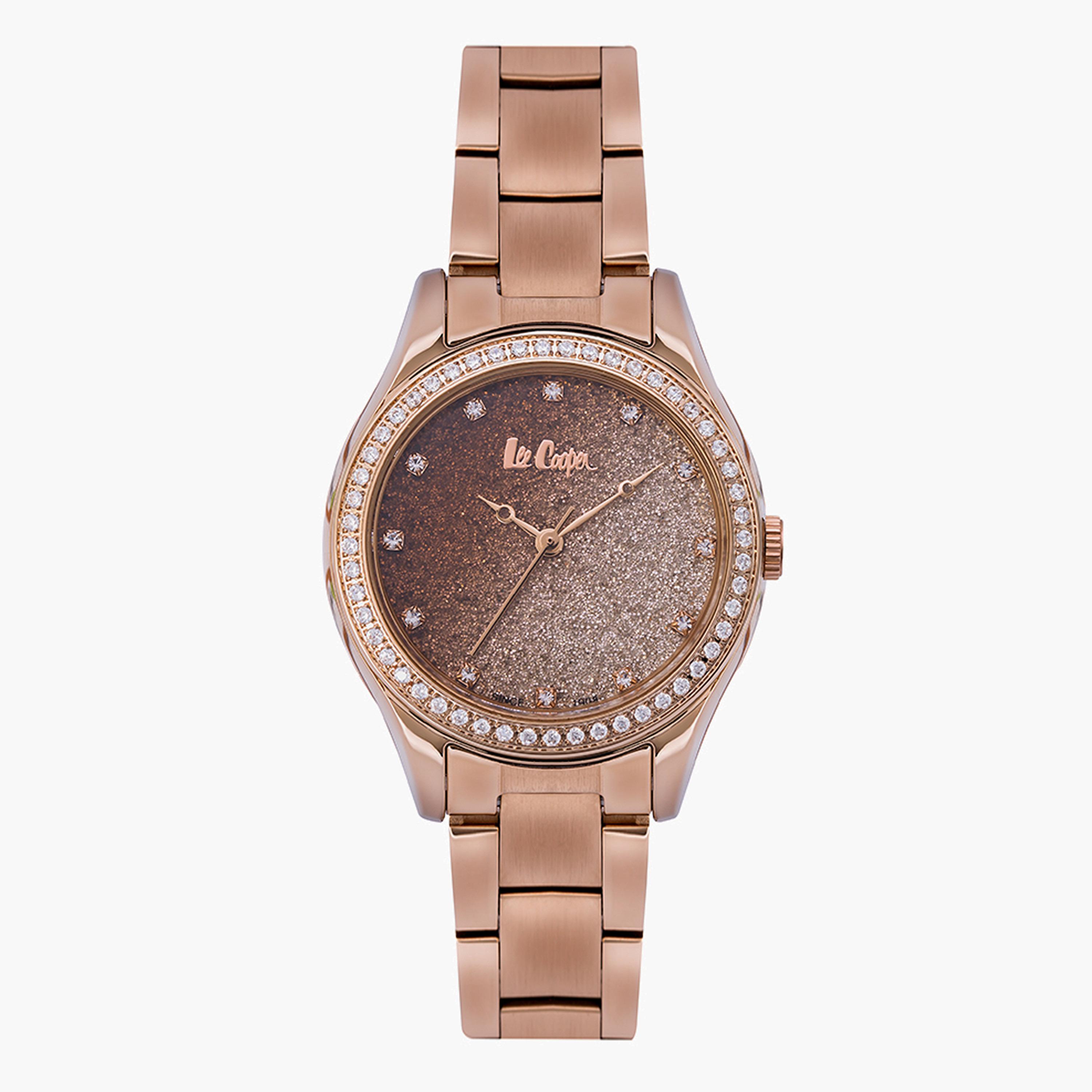 ساعة يد تناظرية بحزام معدني للنساء من لي كوبر LC06878.410-women-watchesandjewellery-watches-image-1
