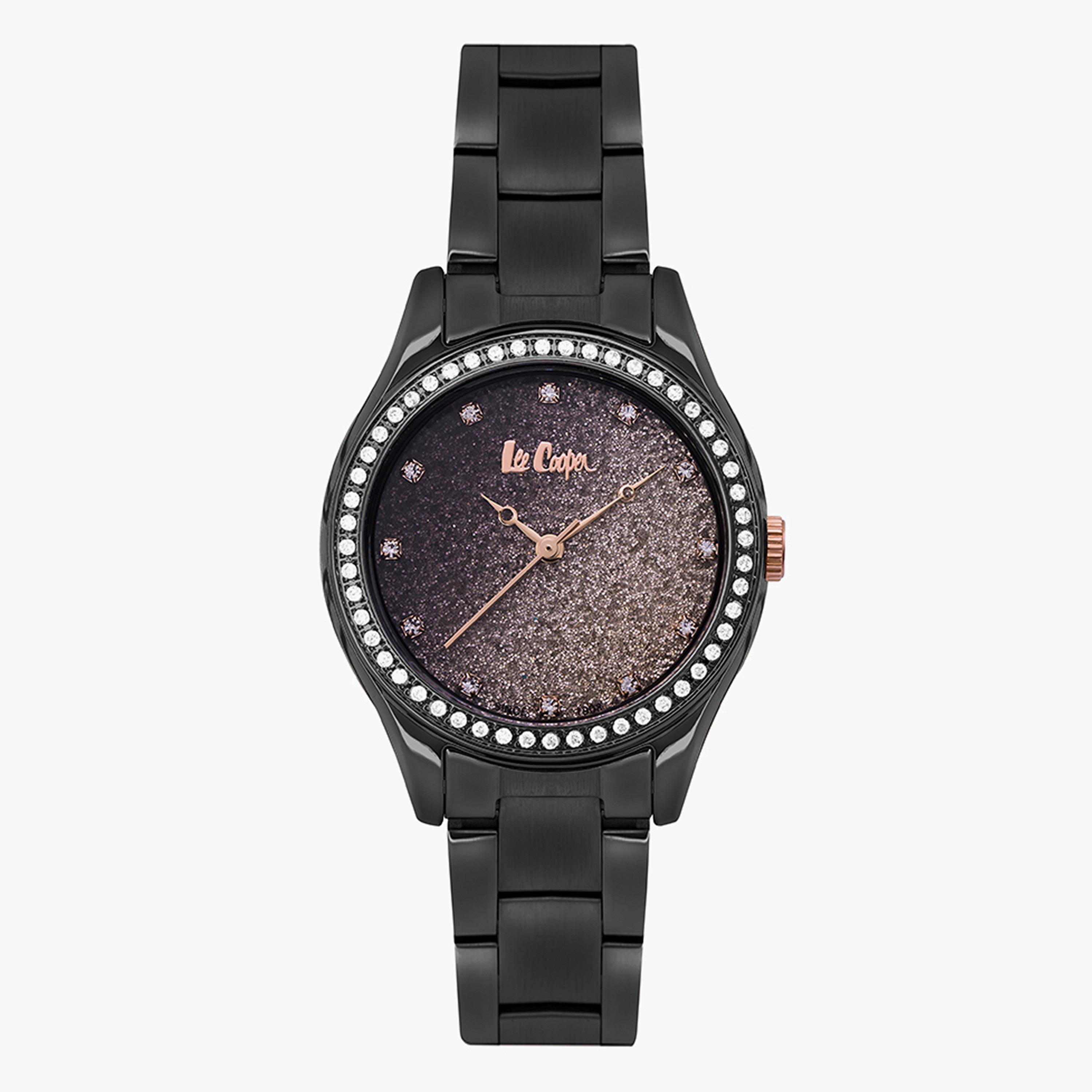 ساعة يد تناظرية بحزام معدني للنساء من لي كوبر LC06878.660-women-watchesandjewellery-watches-image-1