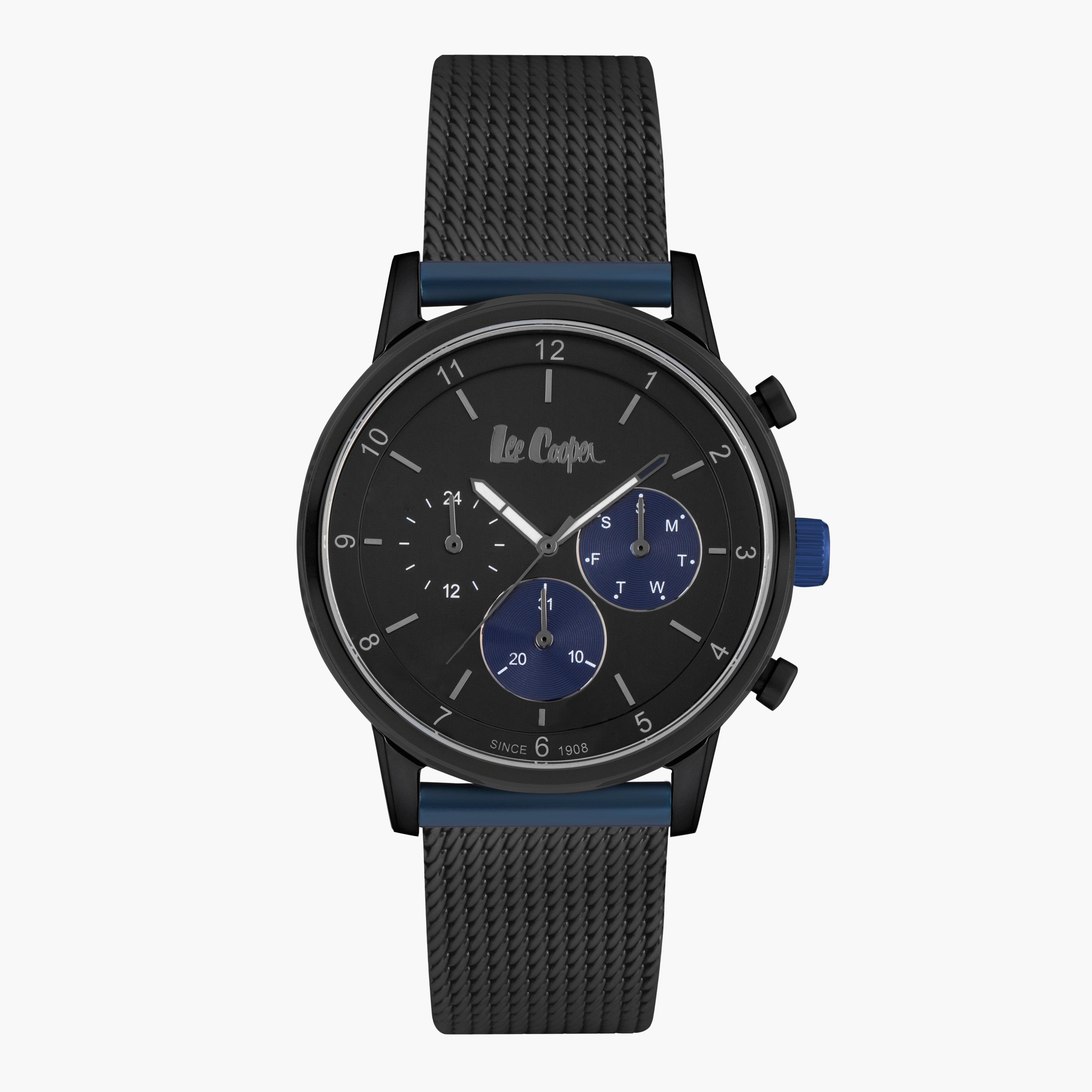 Lee Cooper Men's Black Metal Strap Chronograph Watch LC06884.660-men-watchesandjewellery-watches-image-1