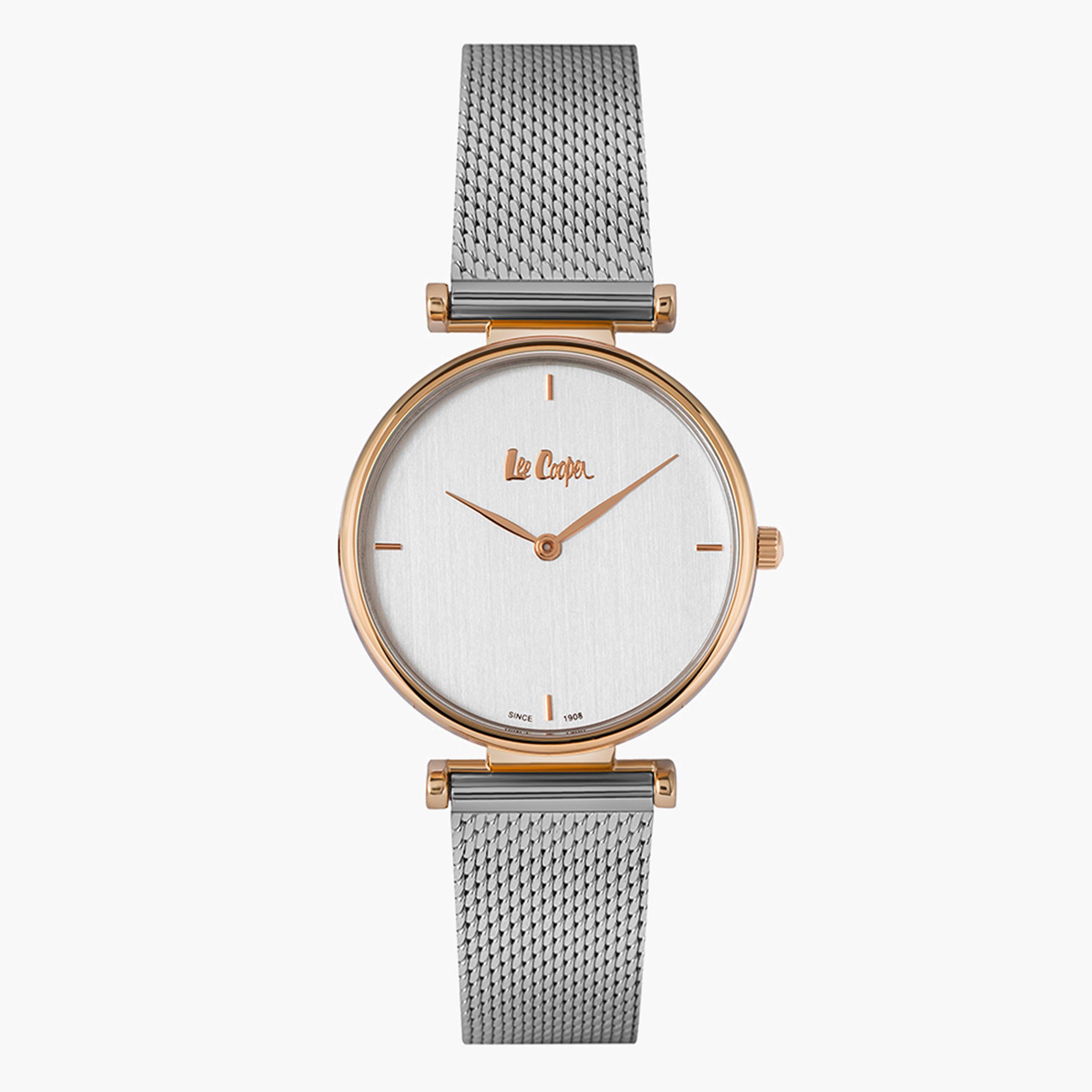ساعة يد تناظرية بحزام معدني للنساء من لي كوبر LC06898.530-women-watchesandjewellery-watches-image-1