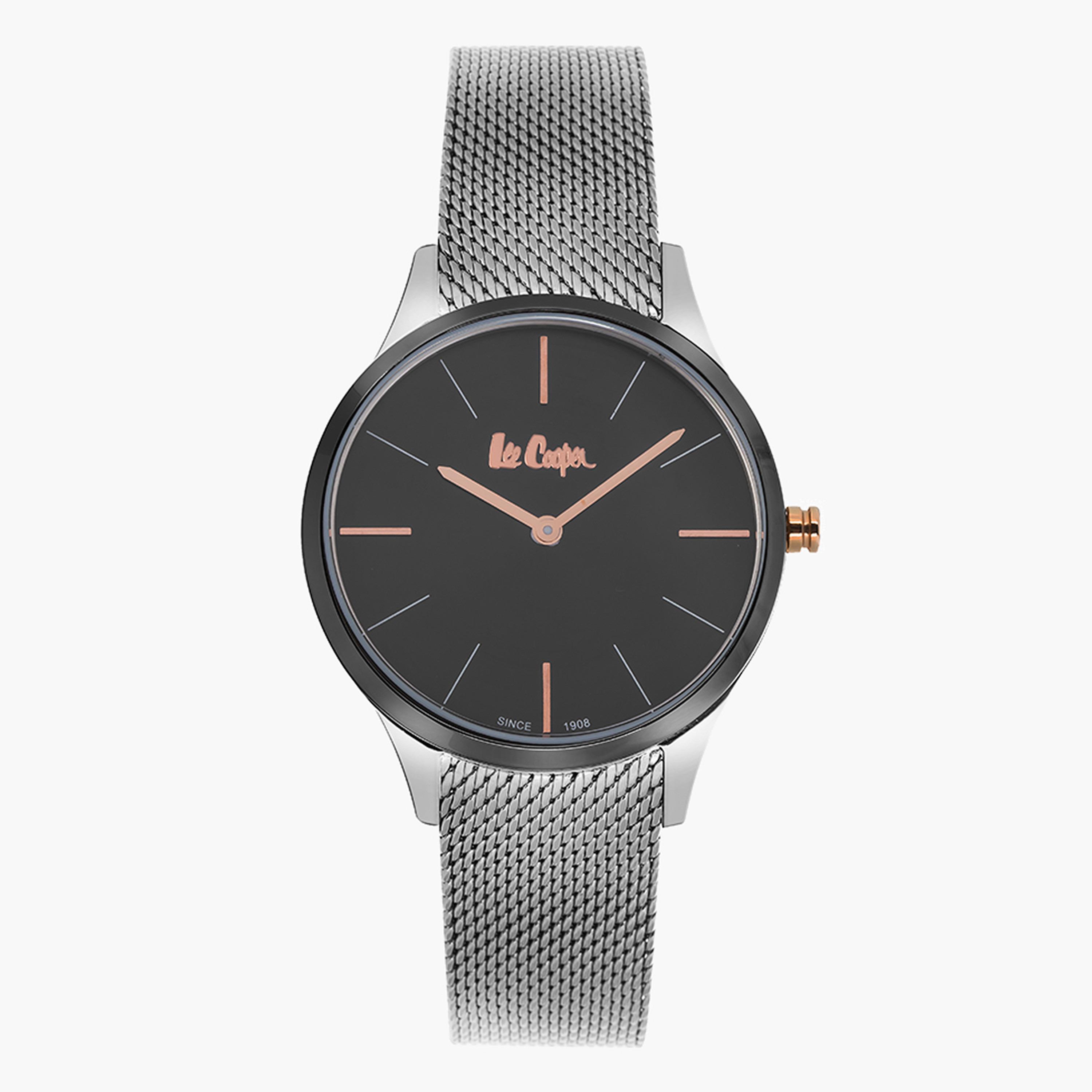 ساعة يد تناظرية بحزام معدني للنساء من لي كوبر LC06910.060-women-watchesandjewellery-watches-image-1
