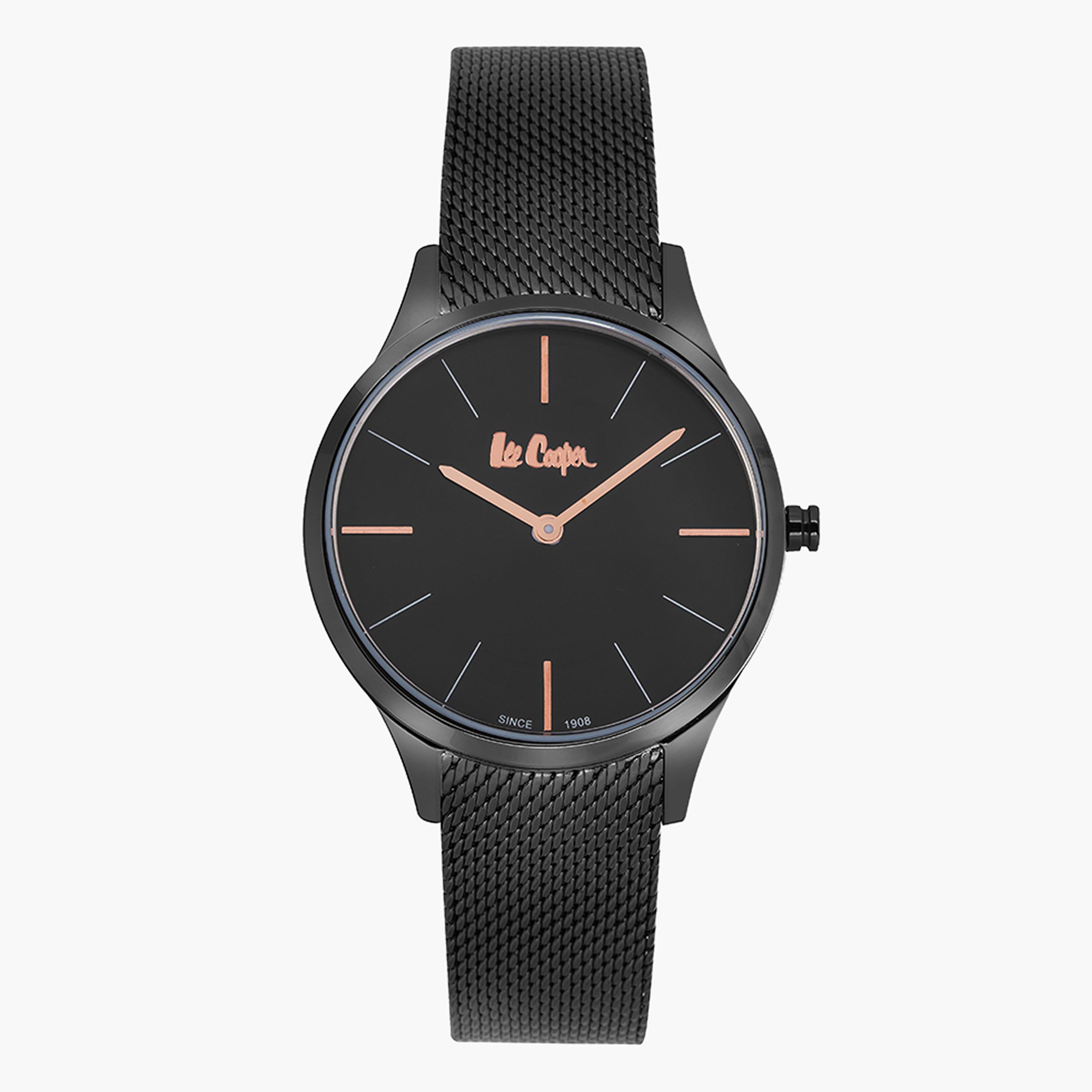 ساعة يد تناظرية بحزام معدني للنساء من لي كوبر LC06910.650-women-watchesandjewellery-watches-image-1