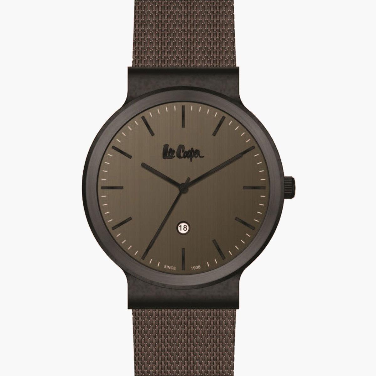ساعة تناظرية للرجال من لي كوبر بقرص بني - LC06914.660.3-men-watchesandjewellery-watches-image-1
