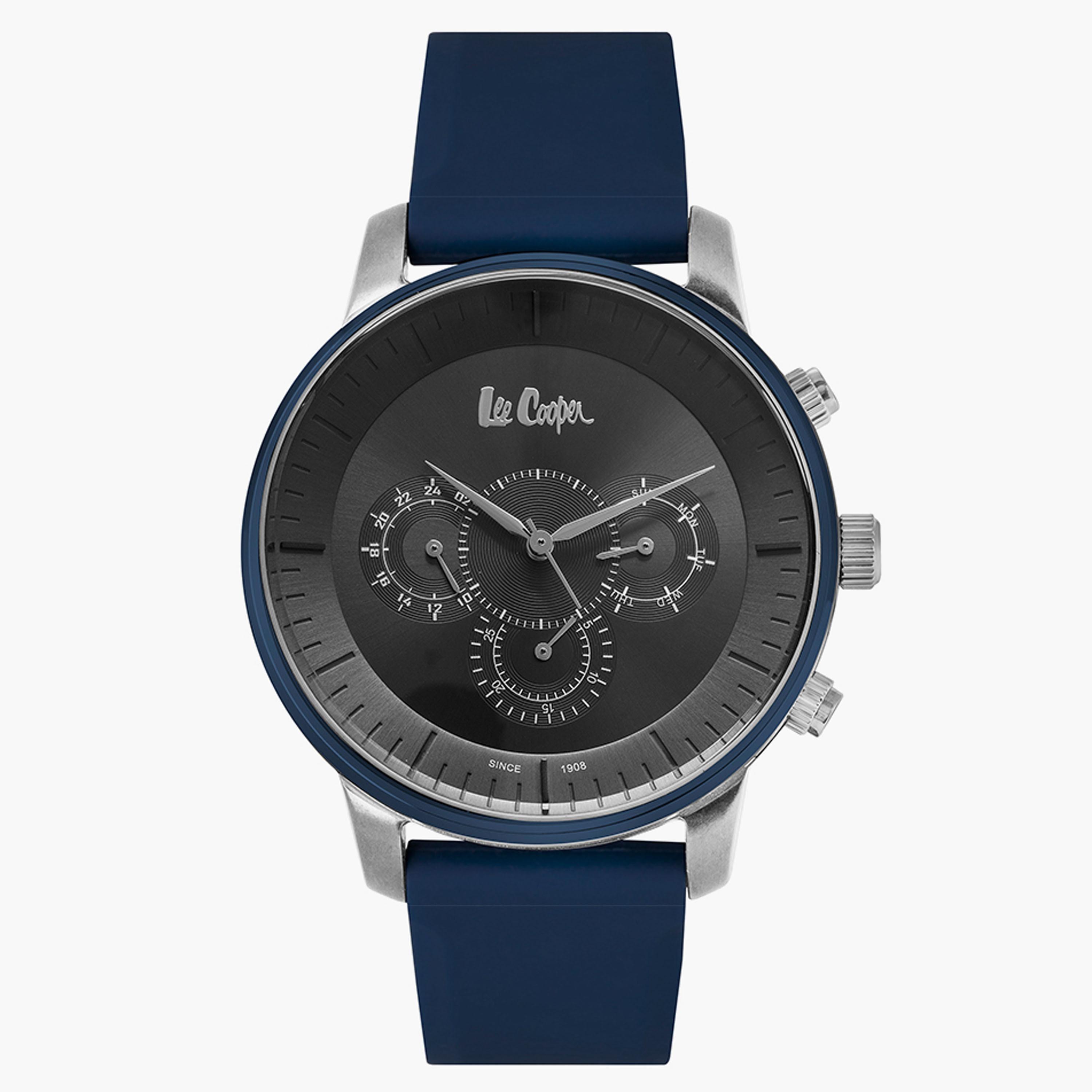Lee Cooper Men's Blue Chronograph Silicone Strap Watch LC06919.969-men-watchesandjewellery-watches-image-1