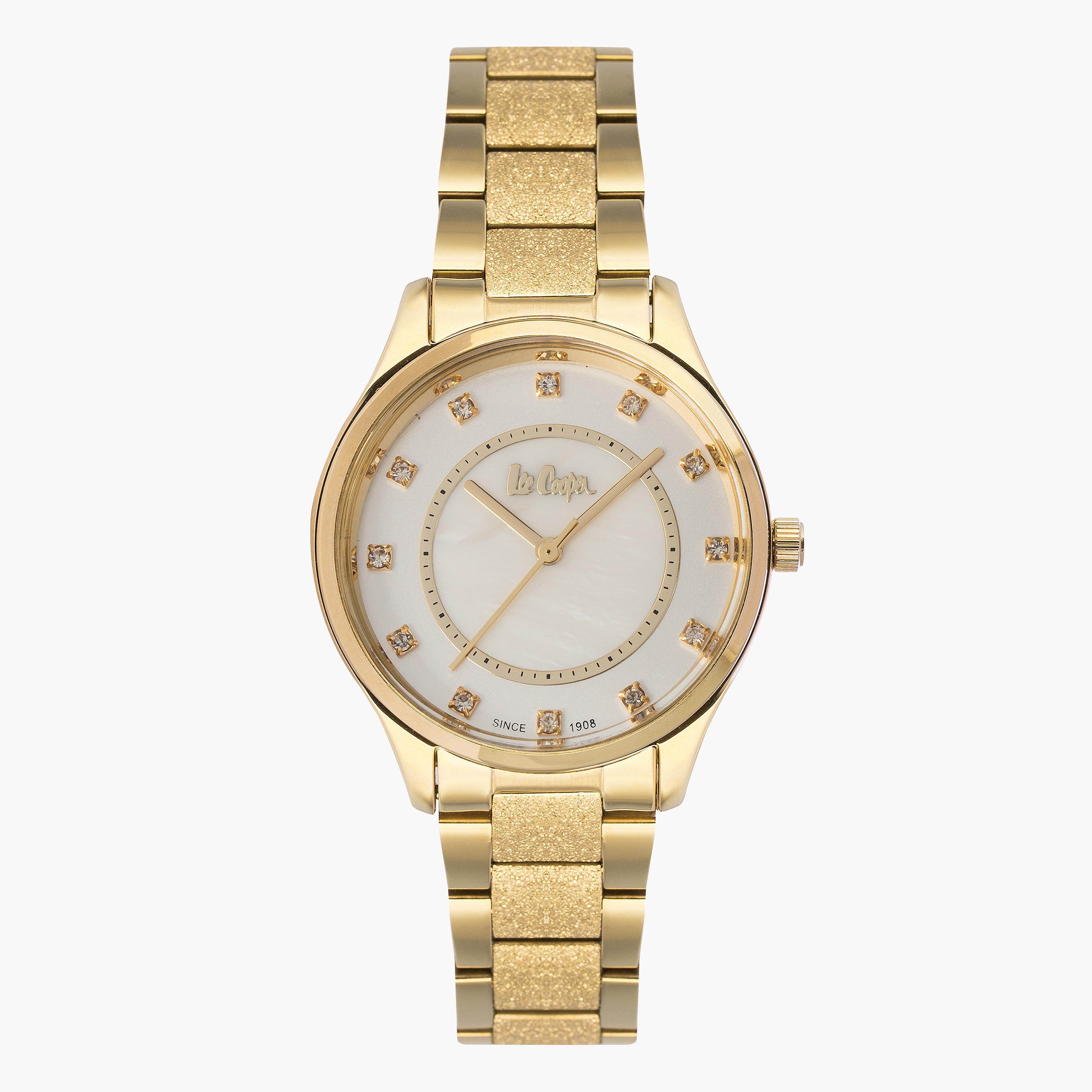 ساعة يد تناظرية بحزام معدني للنساء من لي كوبر LC06930.120-women-watchesandjewellery-watches-image-1