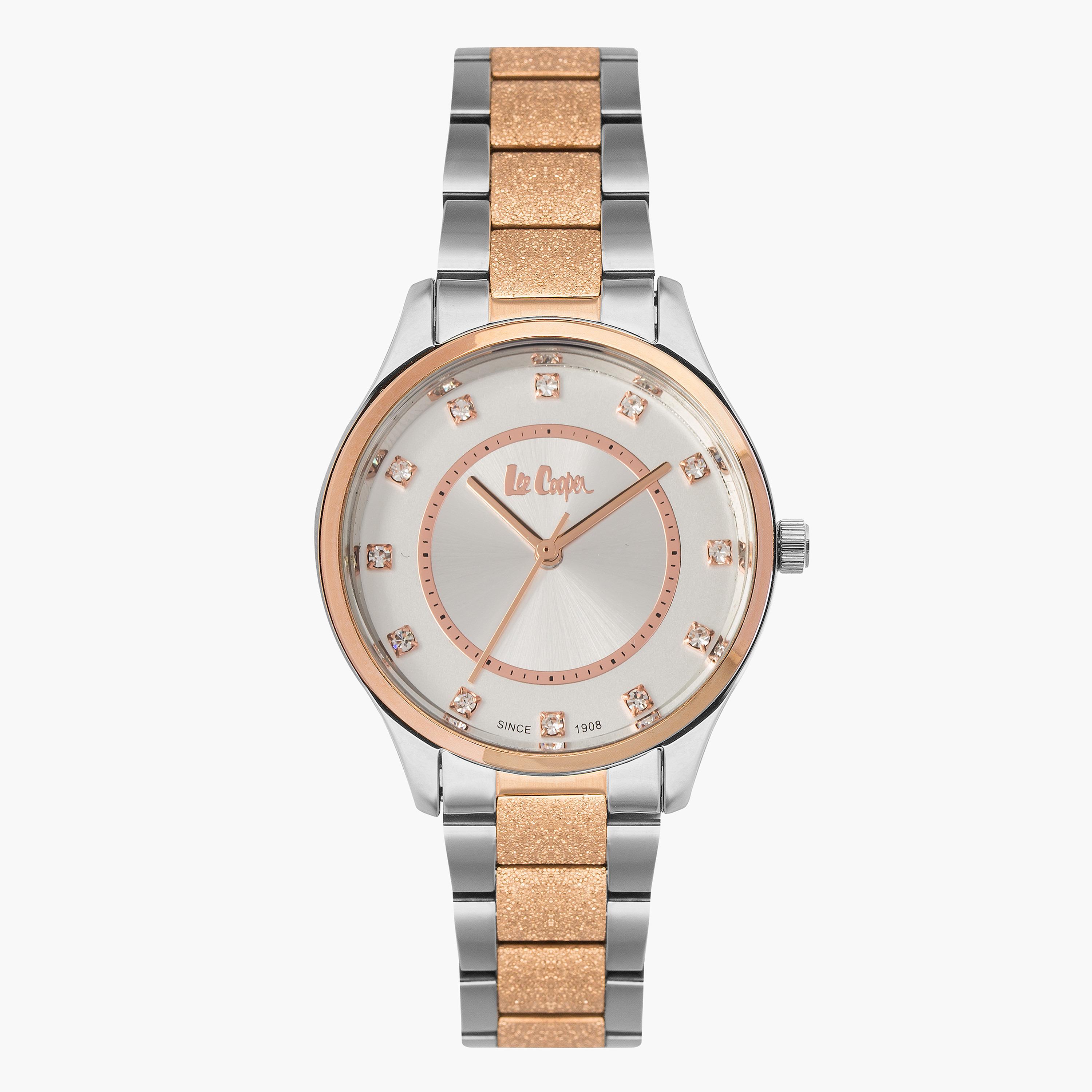 ساعة يد تناظرية بحزام معدني للنساء من لي كوبر LC06930.530-women-watchesandjewellery-watches-image-1