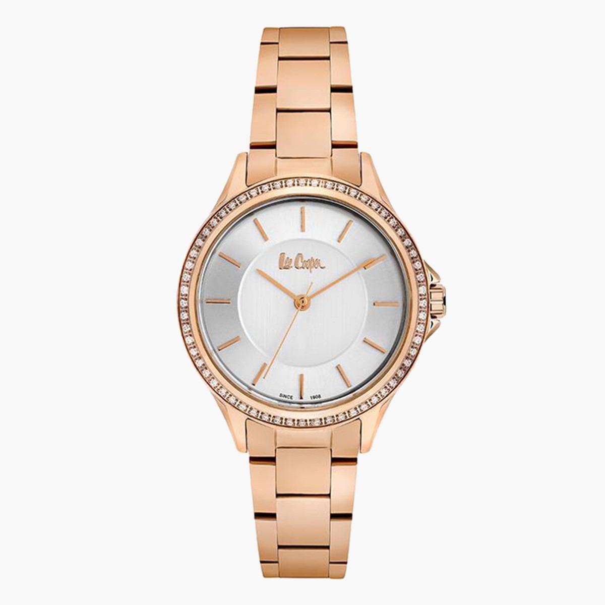  لي كوبر للنساء ذهبي وردي تناظرية معدن حزام راقب LC06938430-women-watchesandjewellery-watches-image-1