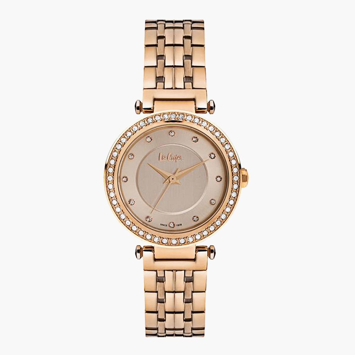  لي كوبر ملك الرجال ذهبي وردي تناظرية معدن حزام راقب LC06942410-men-watchesandjewellery-watches-image-1