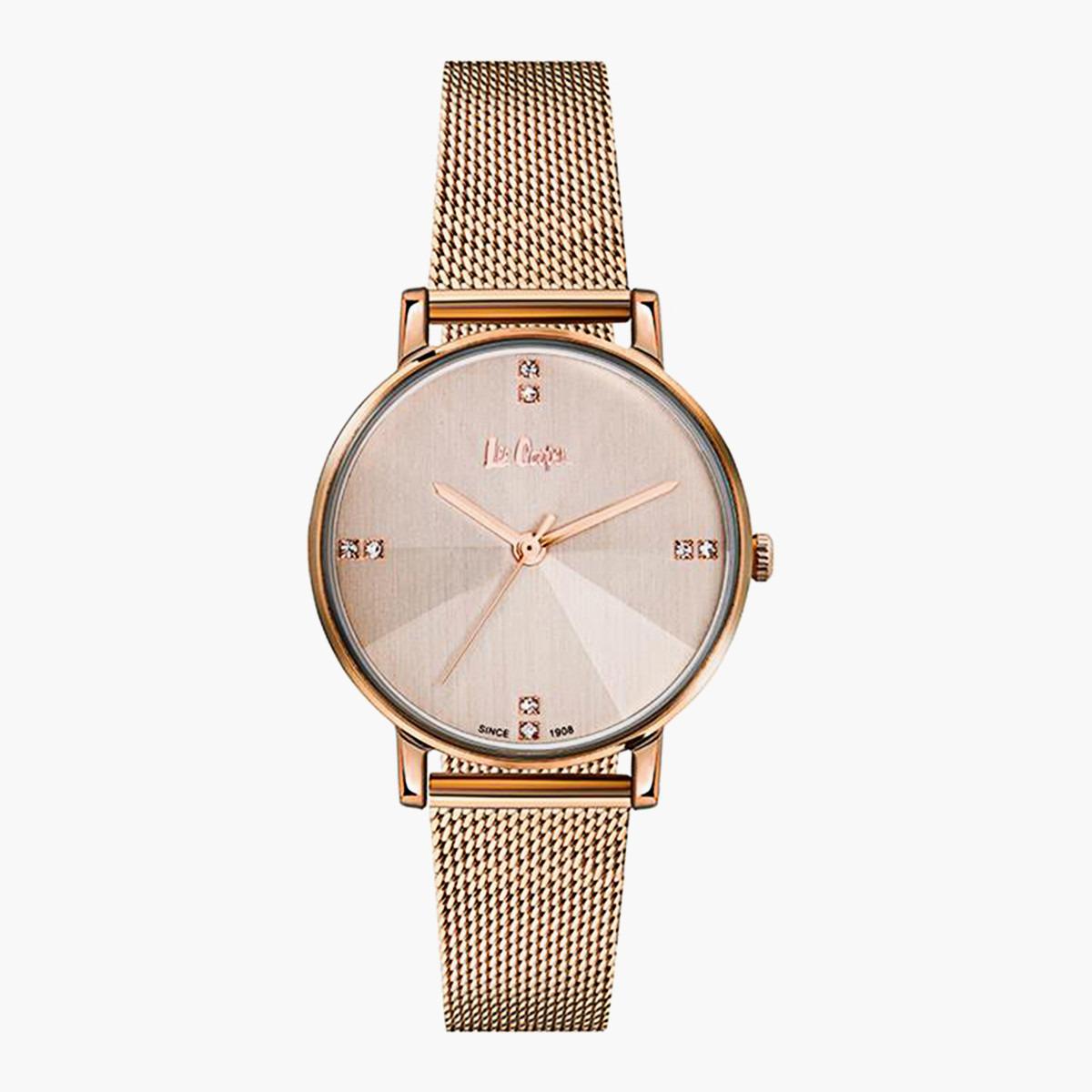 Lee Cooper Women's Rose Gold Analog Mesh Strap Watch LC06945410-women-watchesandjewellery-watches-image-1
