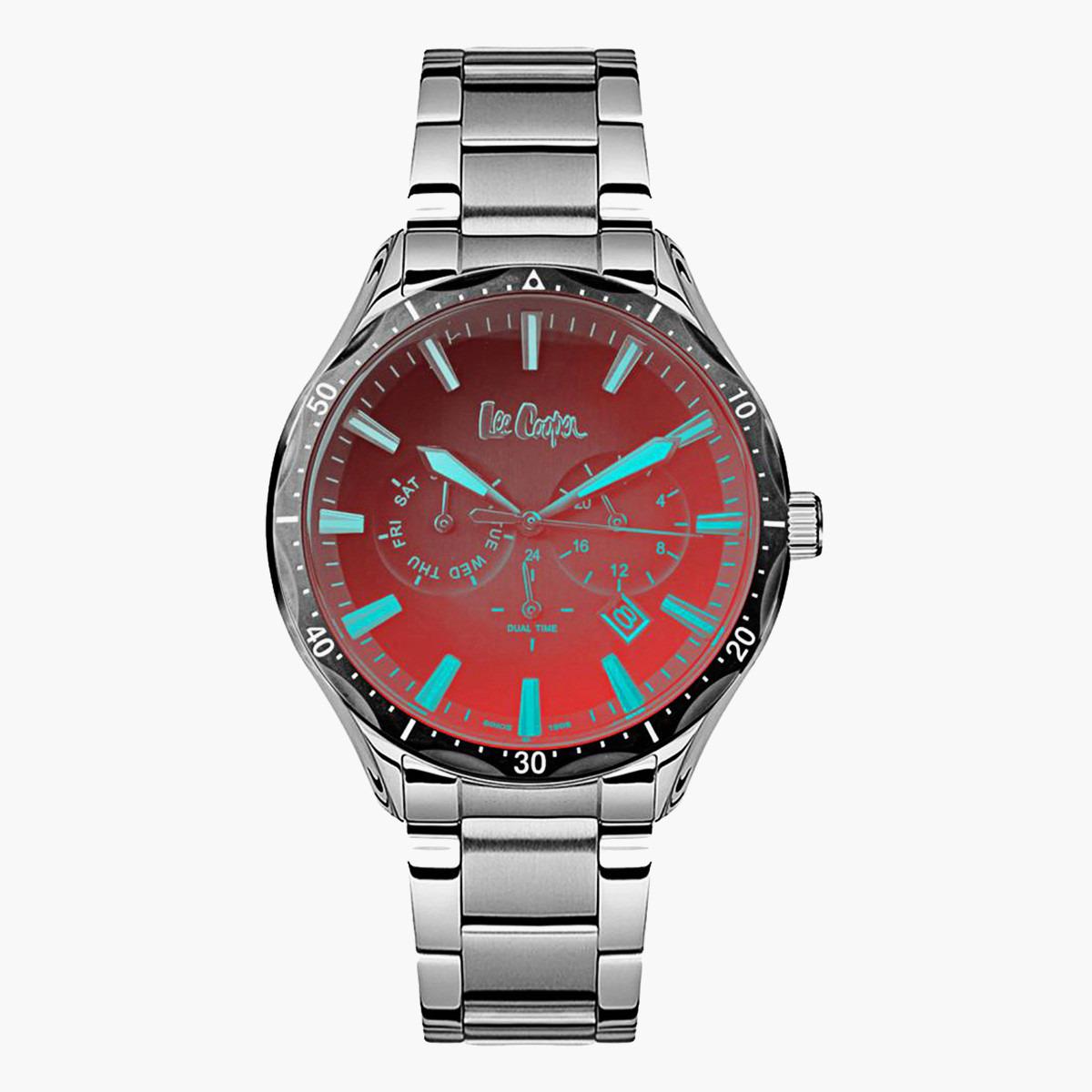  لي كوبر رجال بني كرونوغراف معدن حزام راقب LC06952350-men-watchesandjewellery-watches-image-1