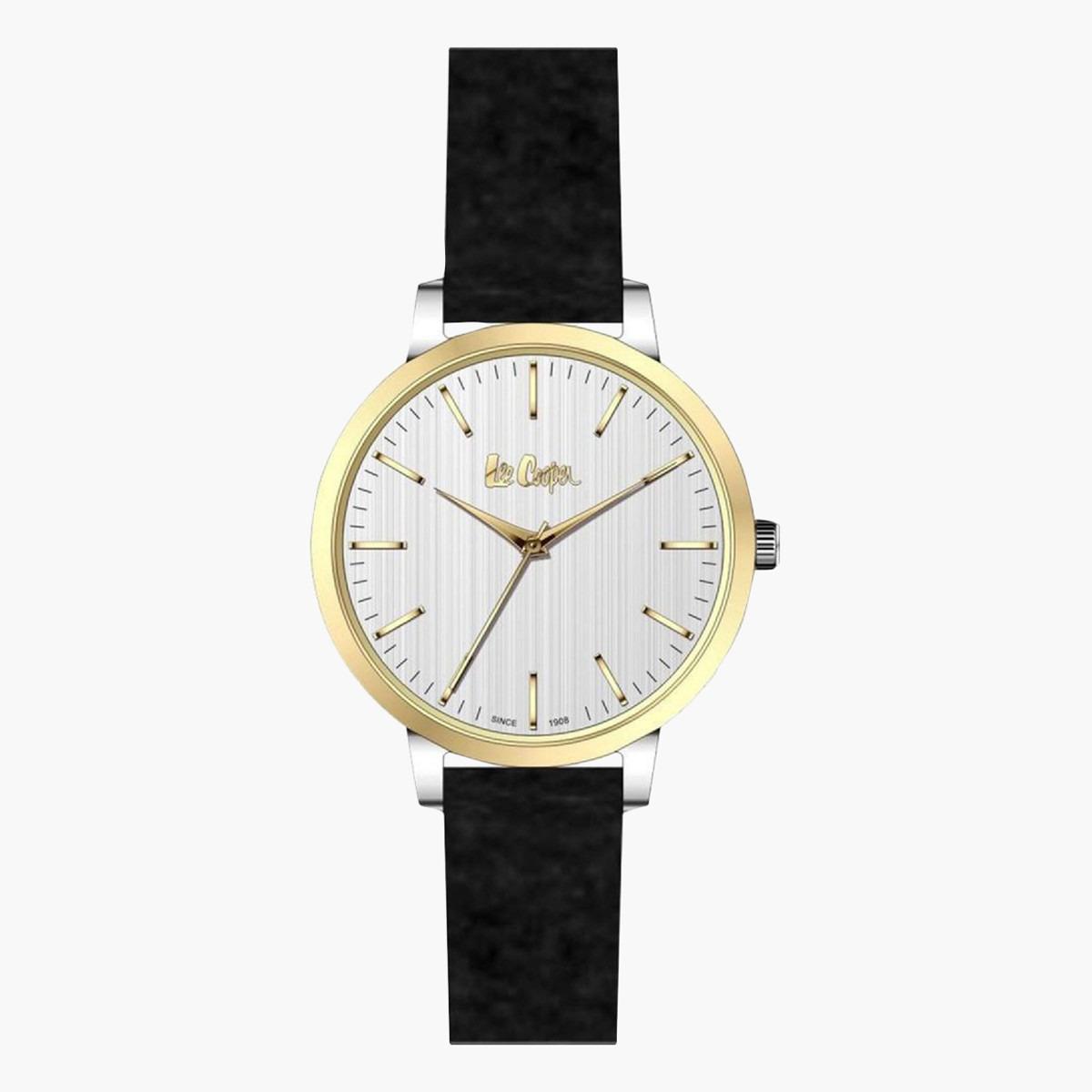 Lee Cooper Women's Black Analog Leather Strap Watch LC06980231-women-watchesandjewellery-watches-image-1