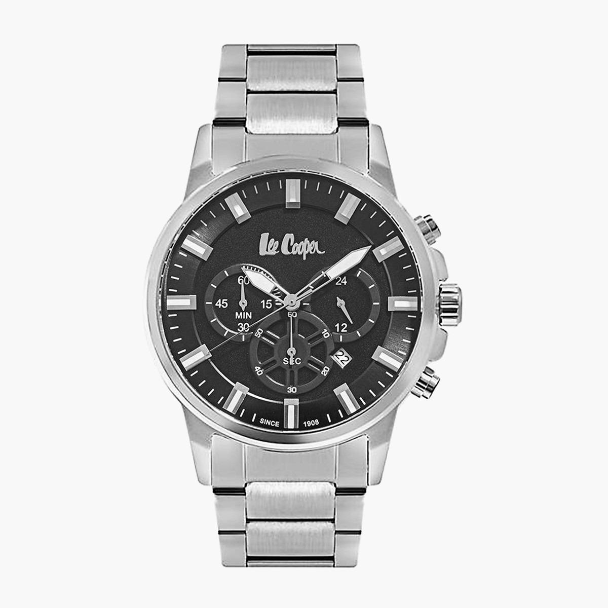 لي كوبر ساعة يد كرونوغراف فضية بسوار معدني LC06999350 للرجال-men-watchesandjewellery-watches-image-1