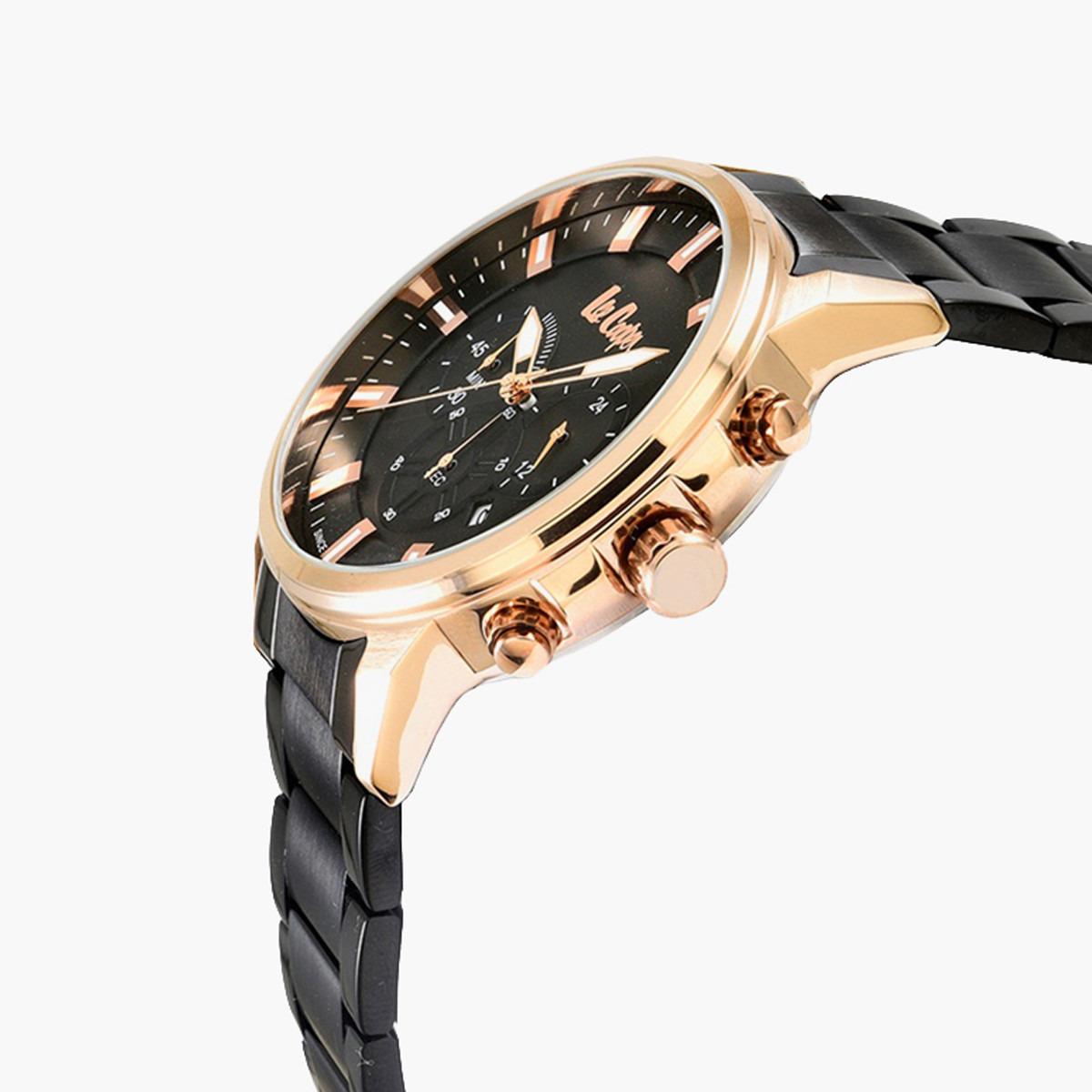  لي كوبر للنساء أسود كرونوغراف معدن حزام راقب LC06999450-women-watchesandjewellery-watches-image-2