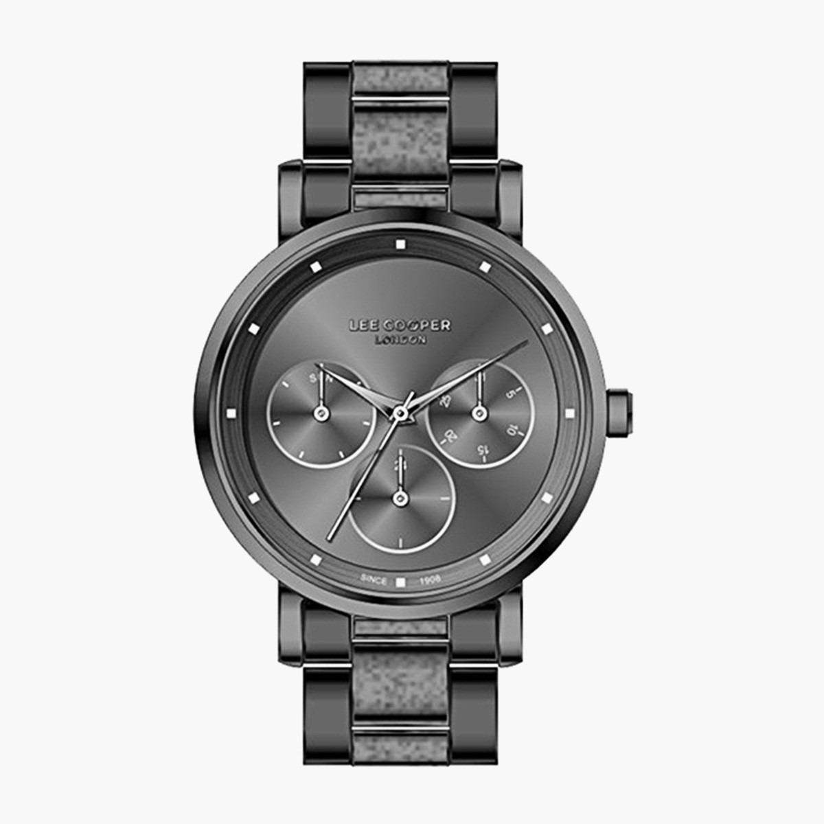 Lee Cooper Women's Black Chronograph Metal Strap Watch LC07030060-women-watchesandjewellery-watches-image-1