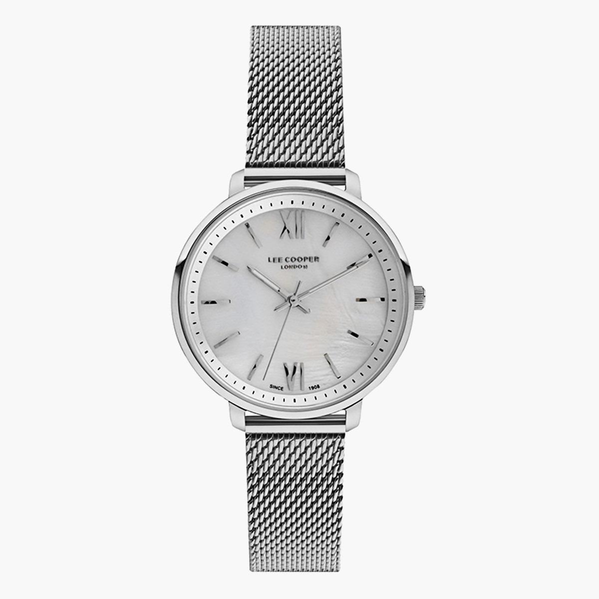 Lee Cooper Men's Silver Analog Mesh Strap Watch LC07032320-men-watchesandjewellery-watches-image-1