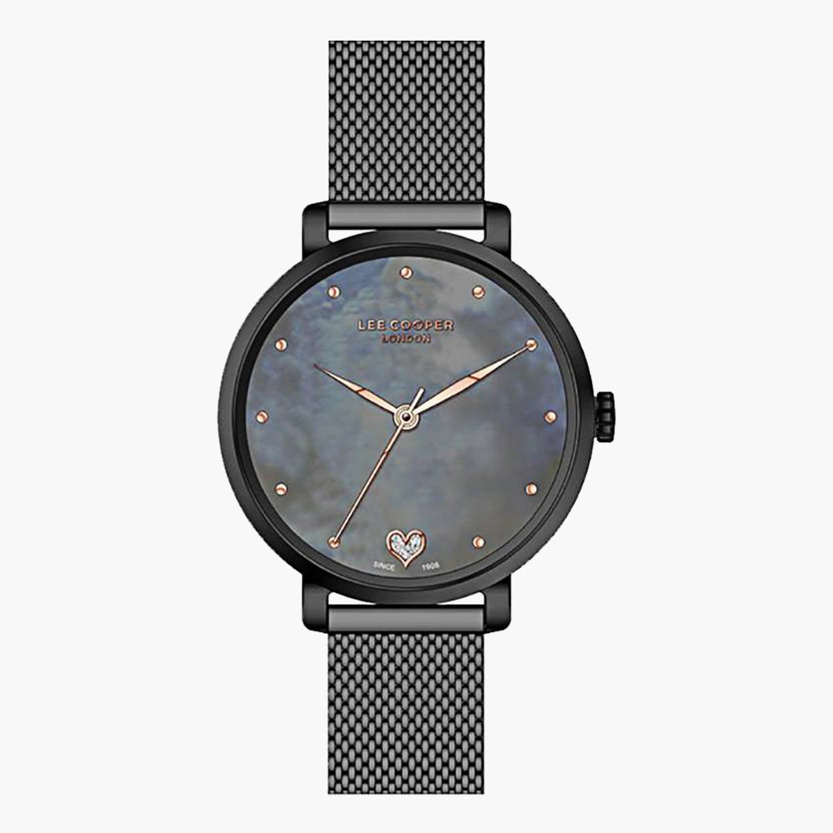  لي كوبر ملك الرجال أسود تناظرية شبكة حزام راقب LC07039650-men-watchesandjewellery-watches-image-1
