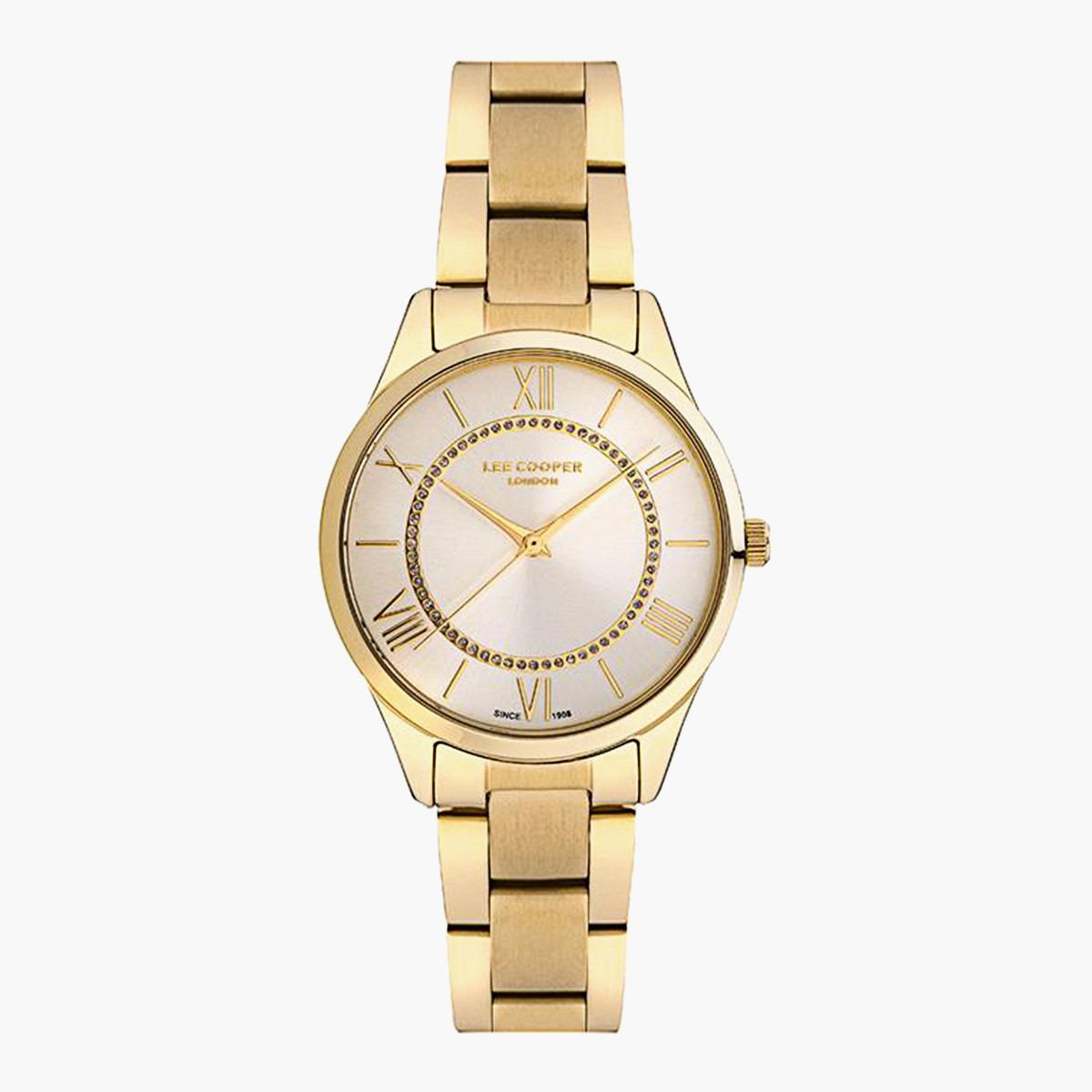 Lee Cooper Men's Gold Analog Metal Strap Watch LC07041110-men-watchesandjewellery-watches-image-1