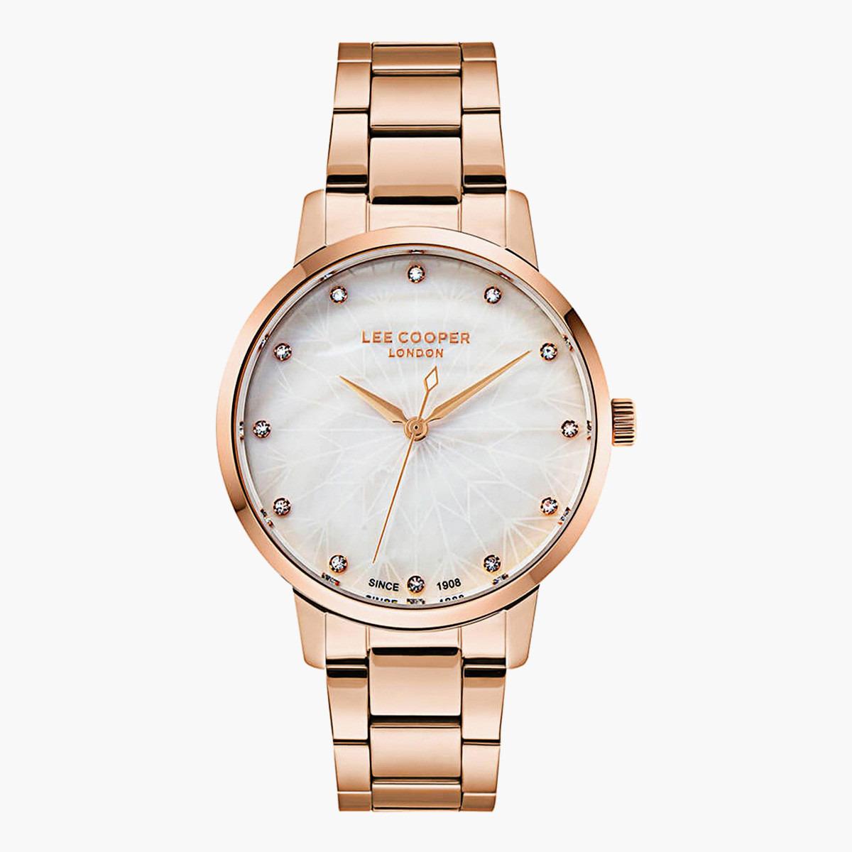  لي كوبر ملك الرجال ذهبي وردي تناظرية معدن حزام راقب LC07045420-men-watchesandjewellery-watches-image-1