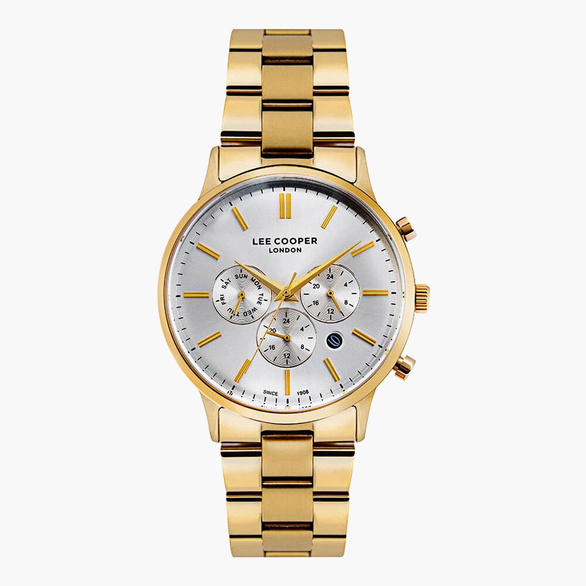 Lee Cooper Men's Gold Chronograph Metal Strap Watch LC07046130-men-watchesandjewellery-watches-image-1