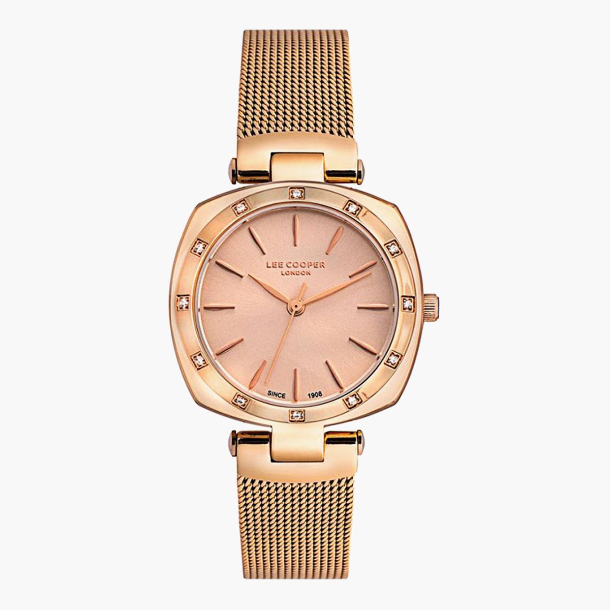 Lee Cooper Women's Rose Gold Analog Mesh Strap Watch LC07066410-women-watchesandjewellery-watches-image-1