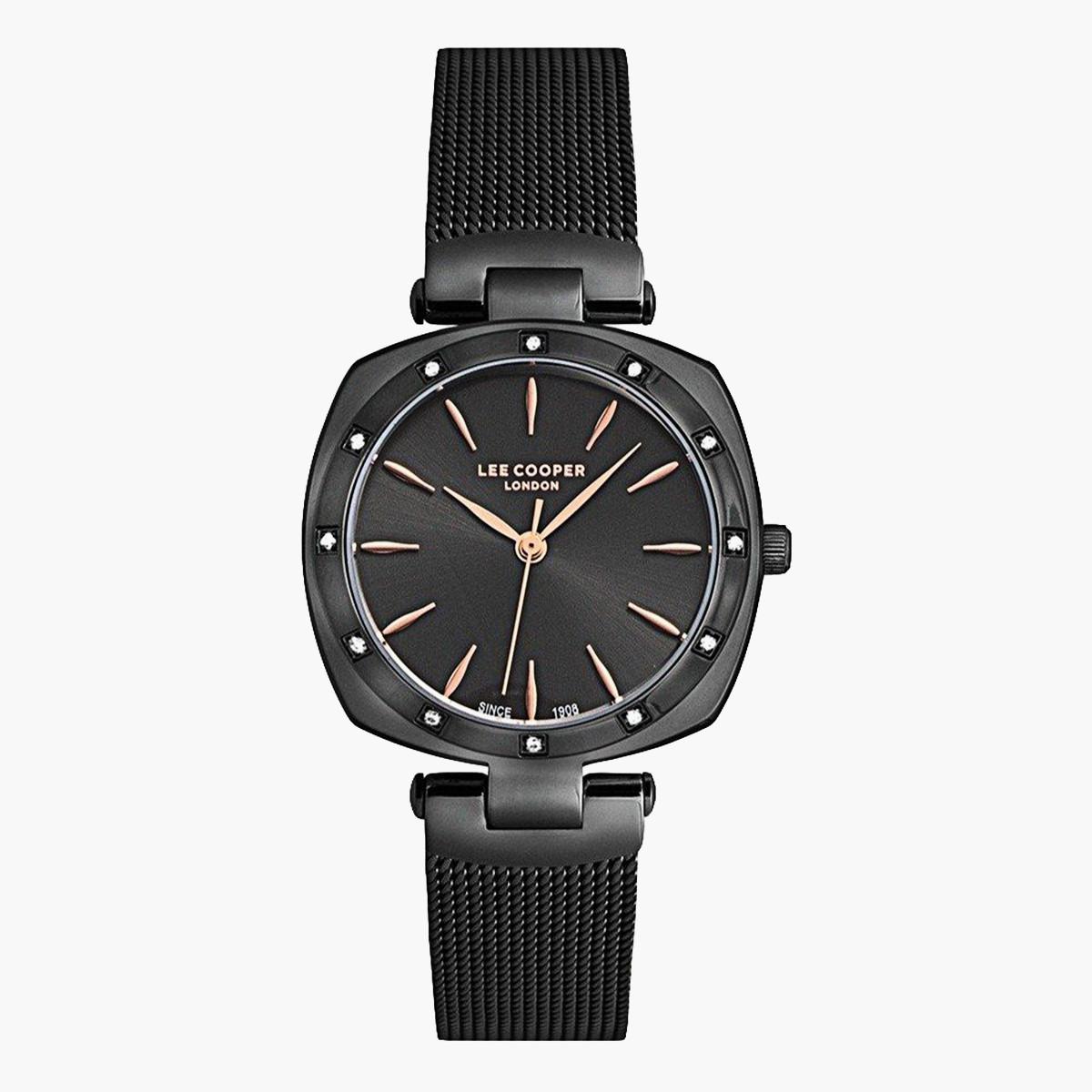  لي كوبر للنساء أسود تناظرية شبكة حزام راقب LC07066660-women-watchesandjewellery-watches-image-1