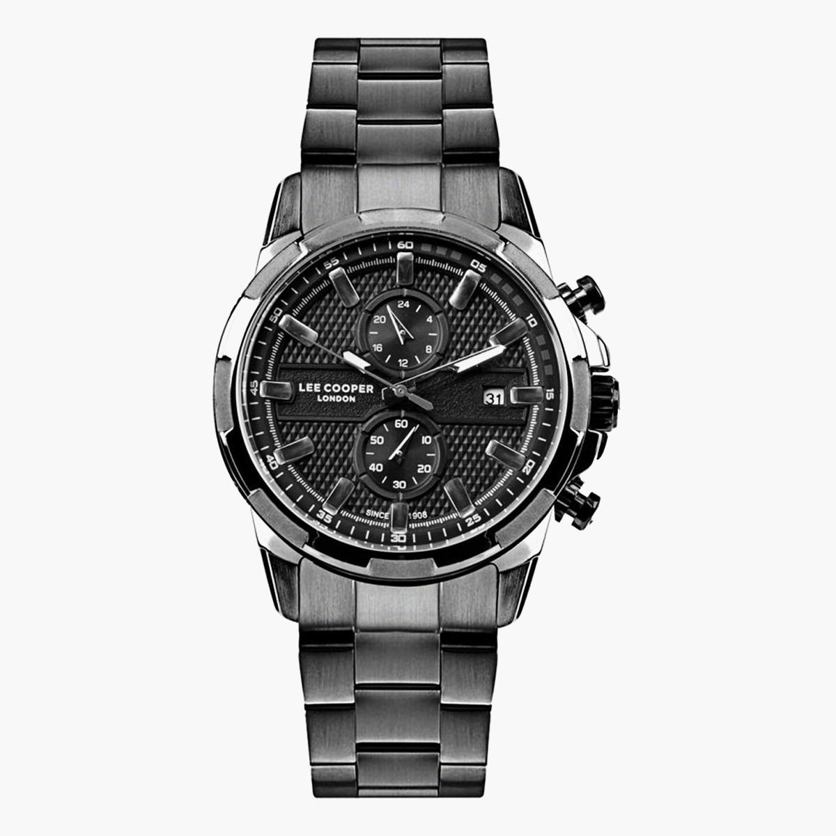 Lee Cooper Men's Grey Chronograph Metal Strap Watch LC07068050-men-watchesandjewellery-watches-image-1