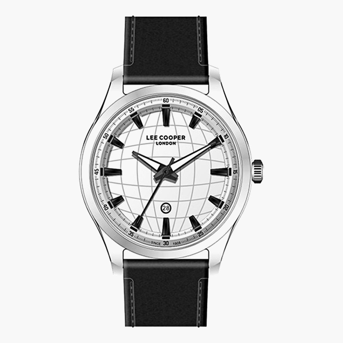 Lee Cooper Men's Black Analog/Digital Leather Strap Watch LC07074331-men-watchesandjewellery-watches-image-1