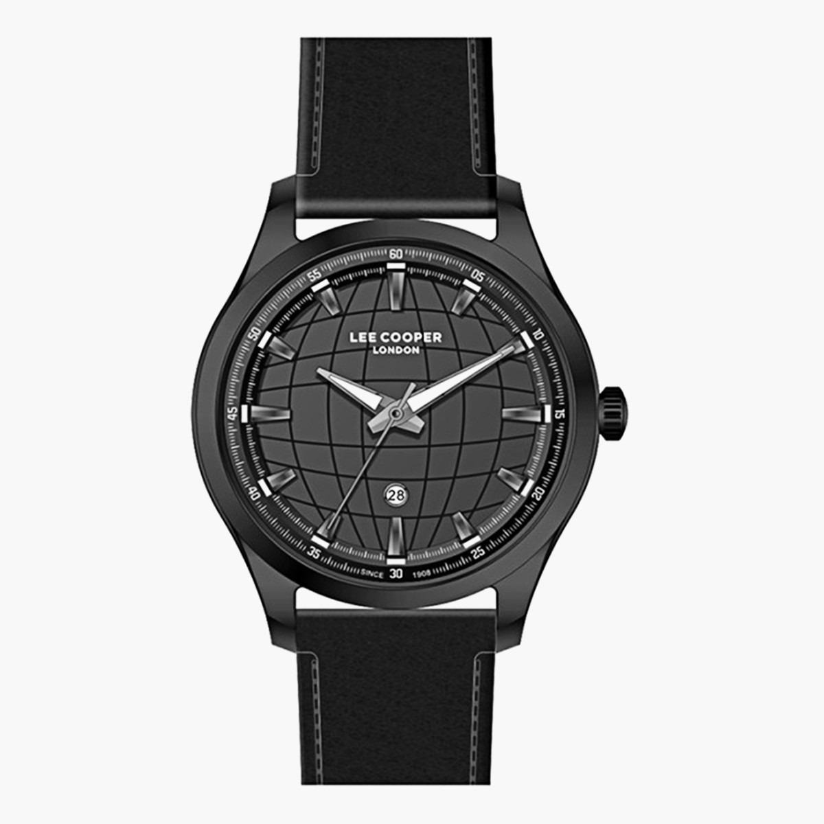  لي كوبر ملك الرجال أسود تناظرية/ رقمية جلد حزام راقب LC07074651-men-watchesandjewellery-watches-image-1