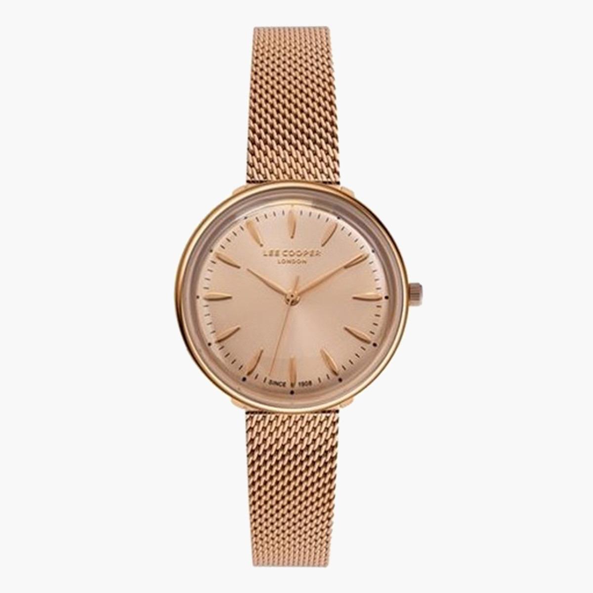 Lee Cooper Women's Rose Gold Analog Mesh Strap Watch LC07087410-women-watchesandjewellery-watches-image-1