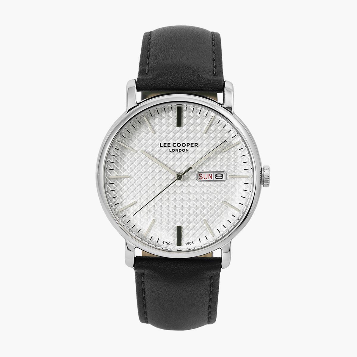  لي كوبر للنساء أسود تناظرية/ رقمية جلد حزام راقب LC07092331-women-watchesandjewellery-watches-image-1
