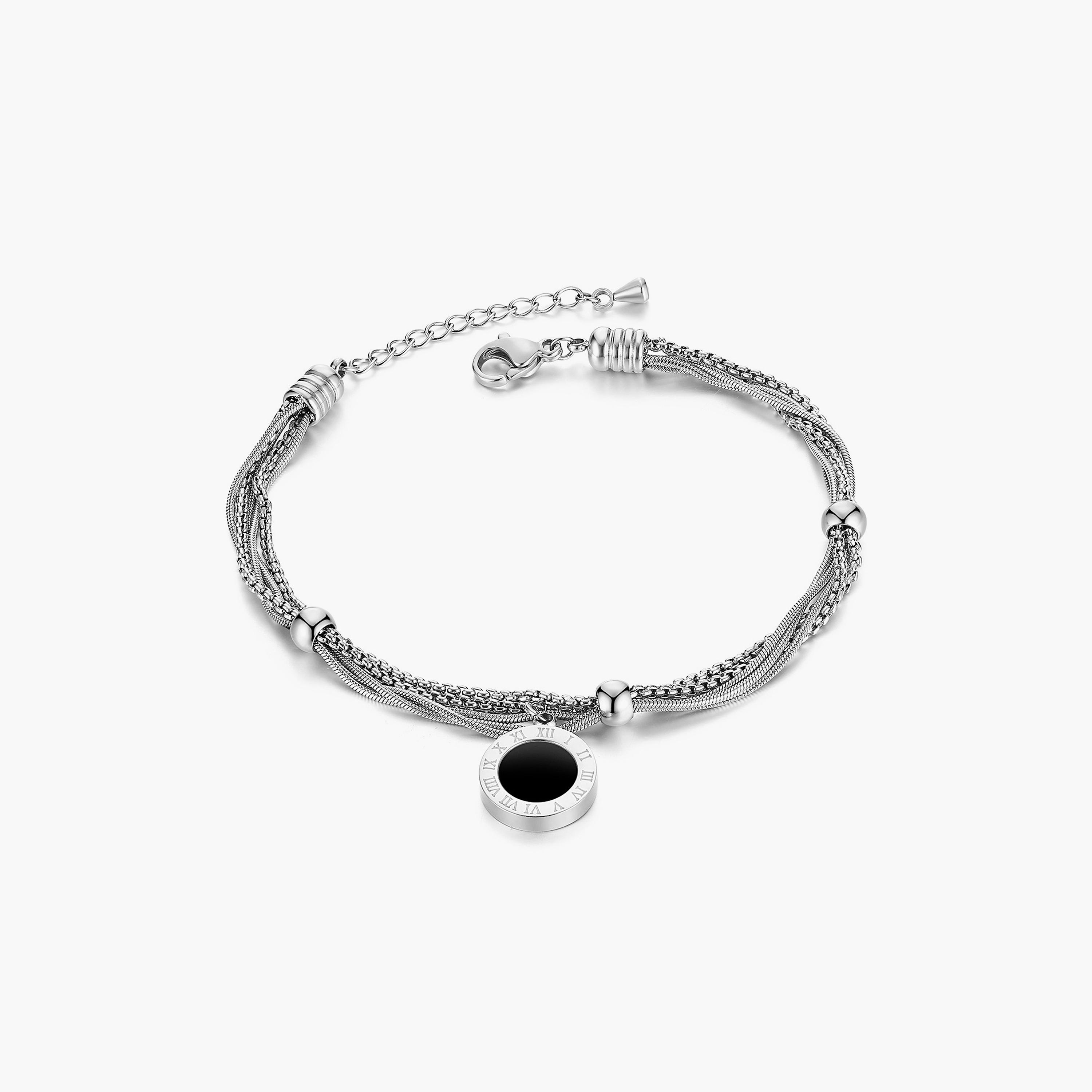 Lee Cooper Women's Silver Chain Bracelet Stainless Steel | 165+55 MM | LC.B.01036.330-women-watchesandjewellery-jewellery-banglesandbracelets-image-1