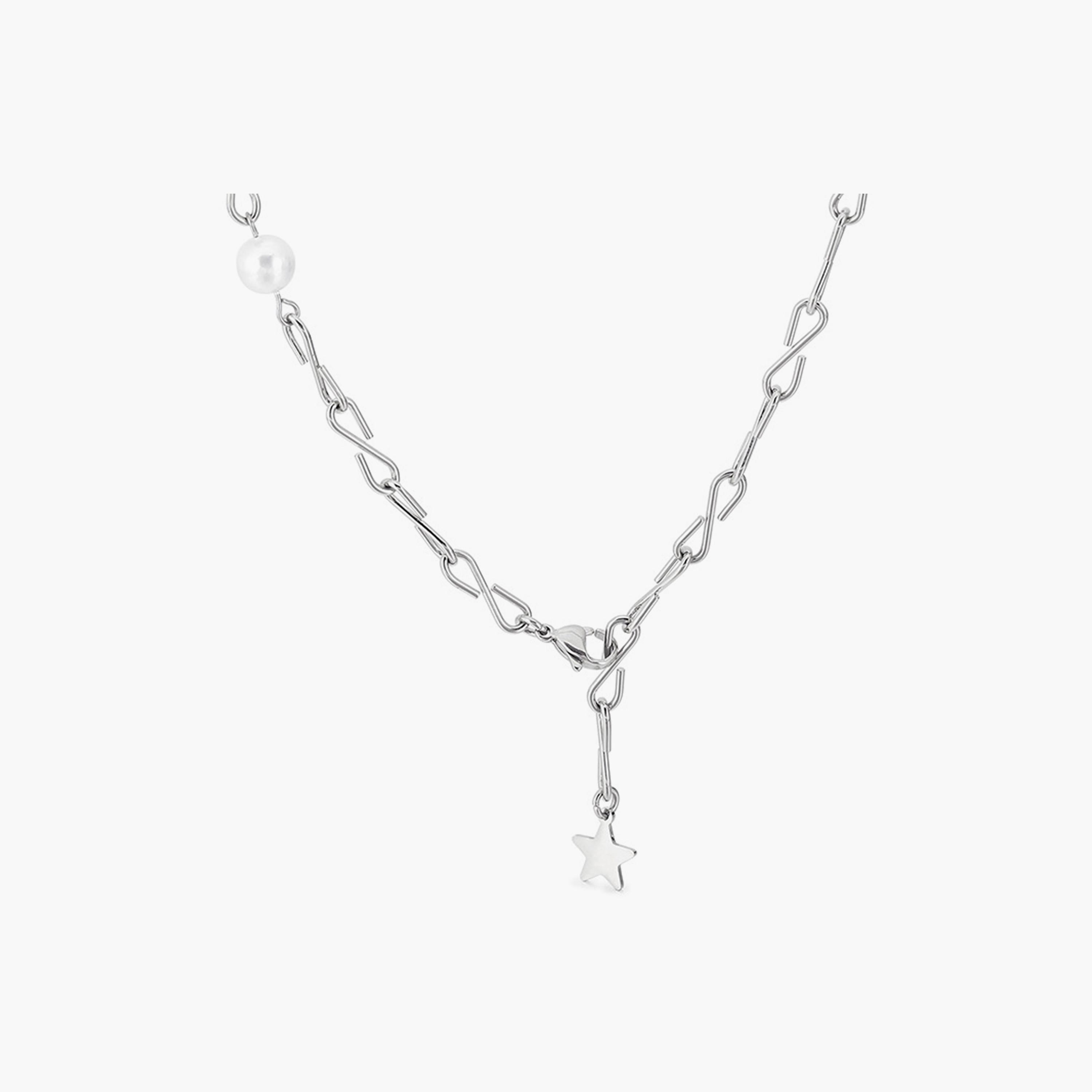 Lee Cooper Women's Silver Plain Chain Necklace Stainless Steel | 470 MM | LC.N.01021.330-women-watchesandjewellery-jewellery-necklacesandpendants-image-1