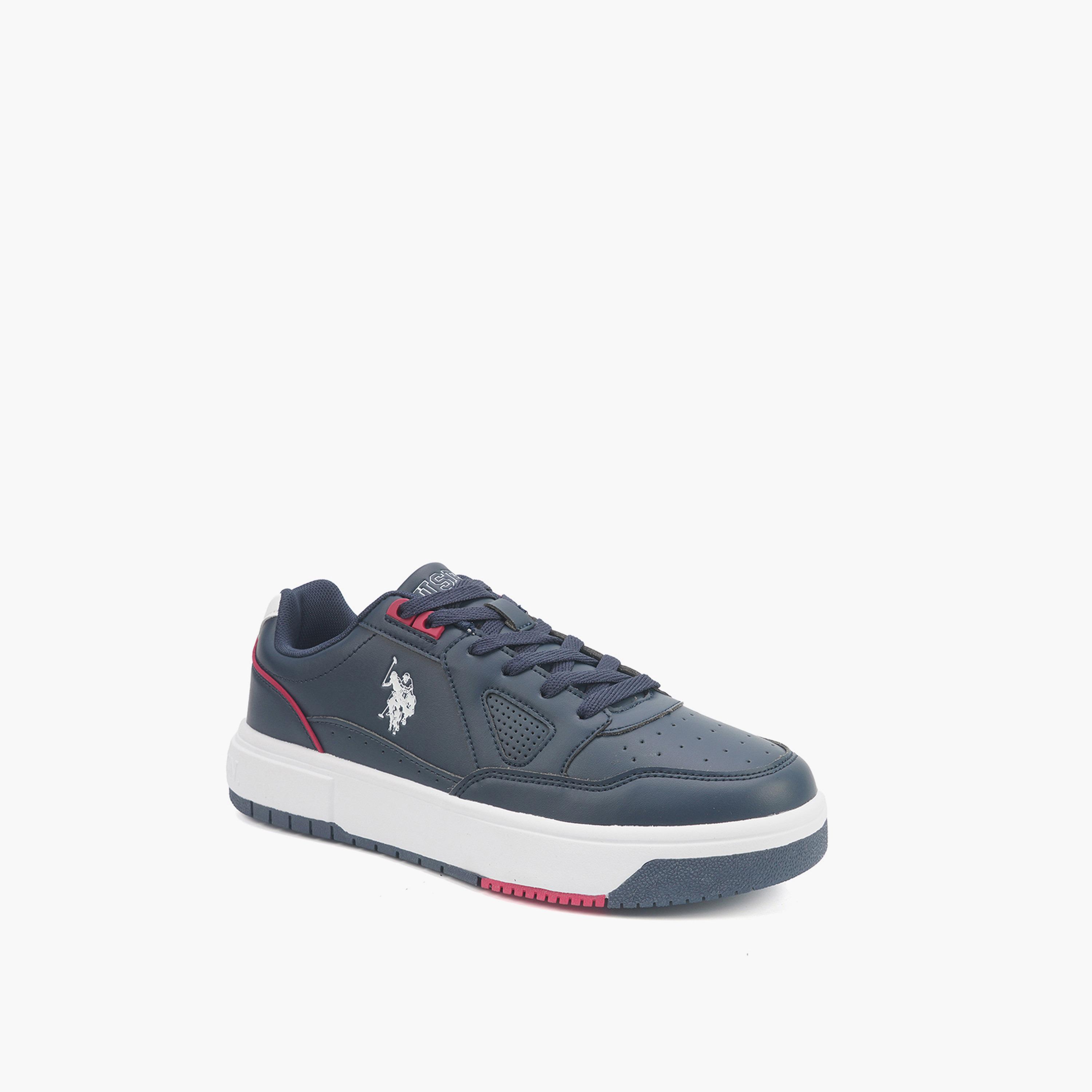 U.S. Polo Assn Men's Lace-Up Low Ankle Sneakers | LENI-GLB-5PR-MEN-OD-men-shoes-sneakers-image-1