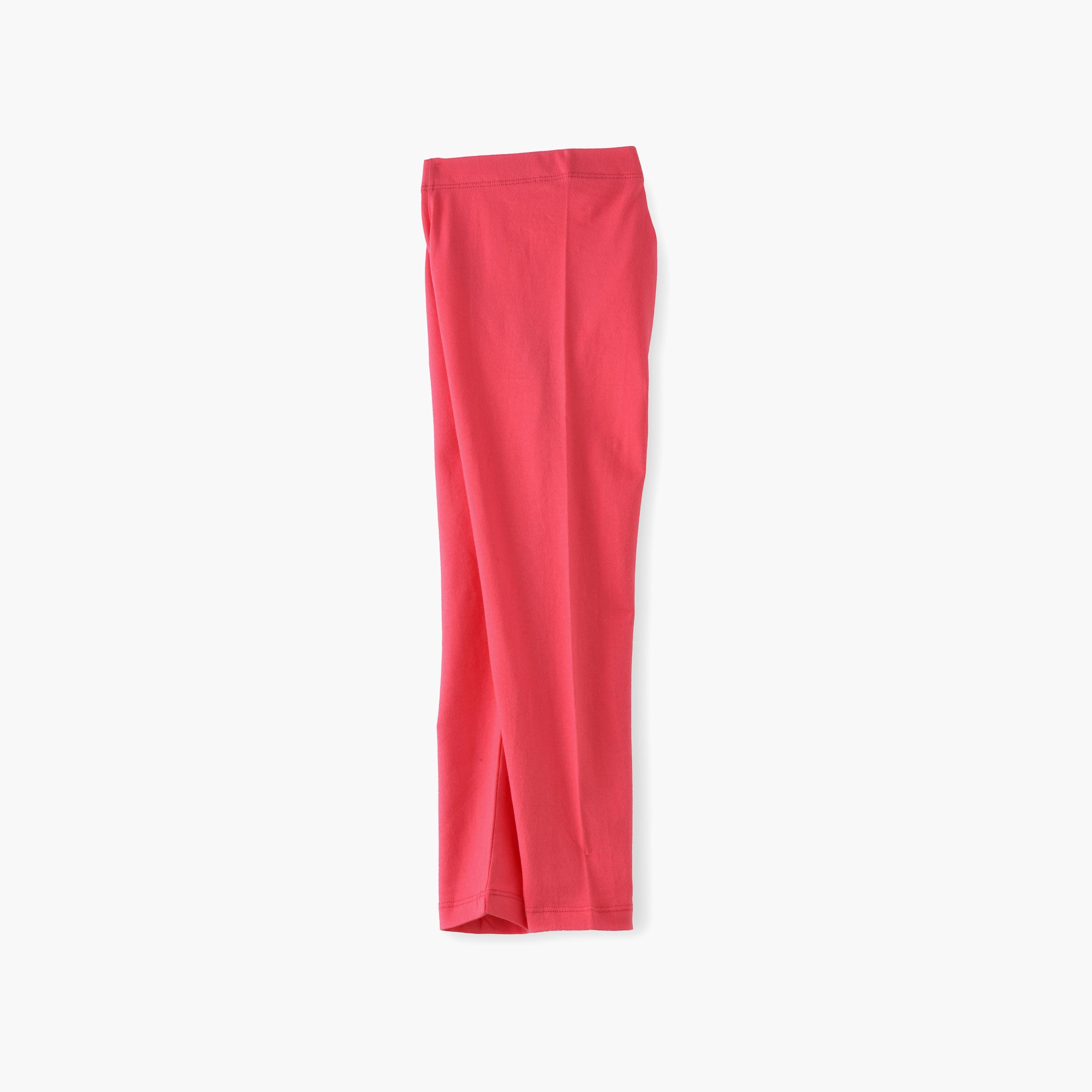 بنطال ضيق مطاطي سادة من يونيك كيدز-girls-clothing-bottoms-leggings-image-2