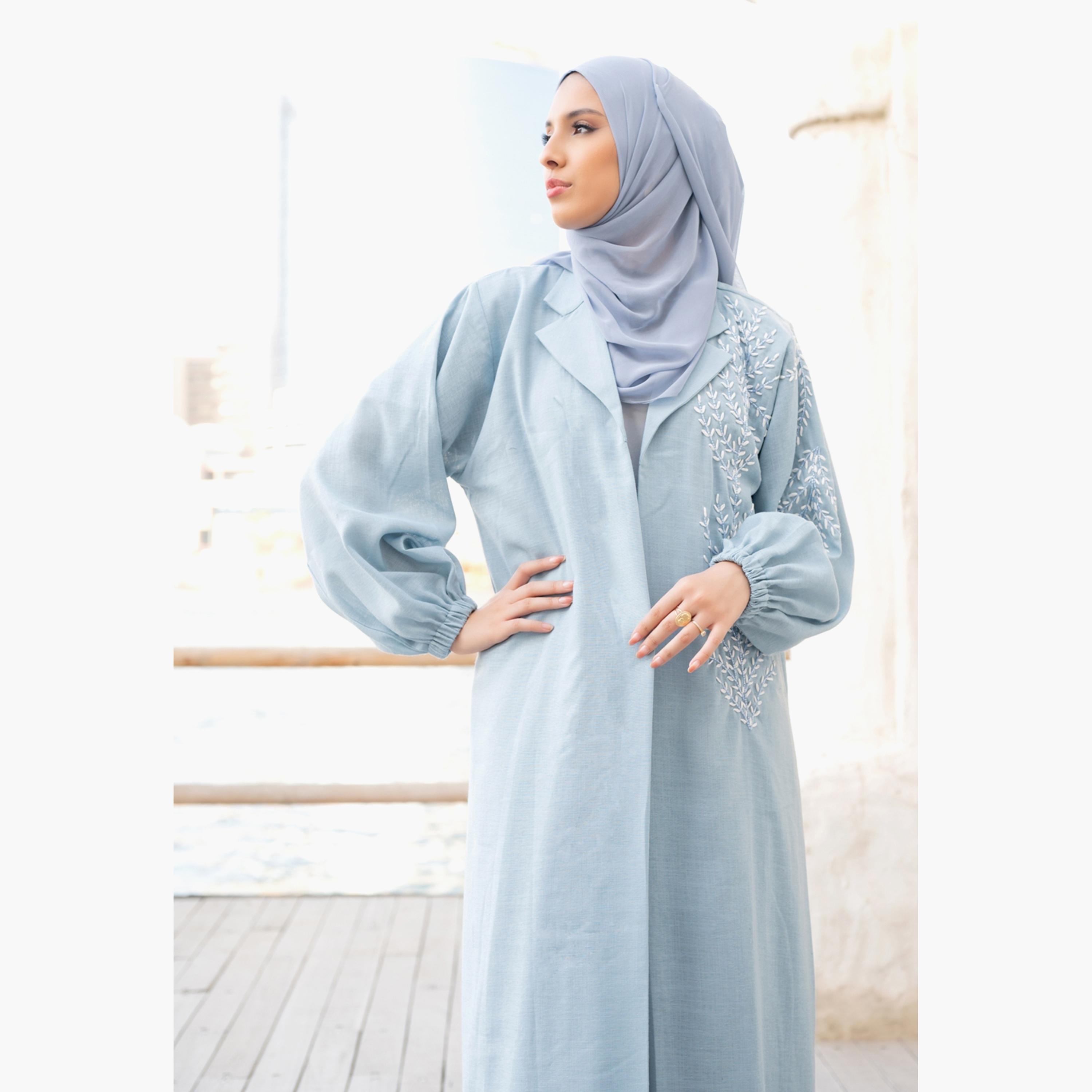 نخبه عباية مطرزة ومطرزة بالحجاب-women-arabicclothing-abayas-image-4
