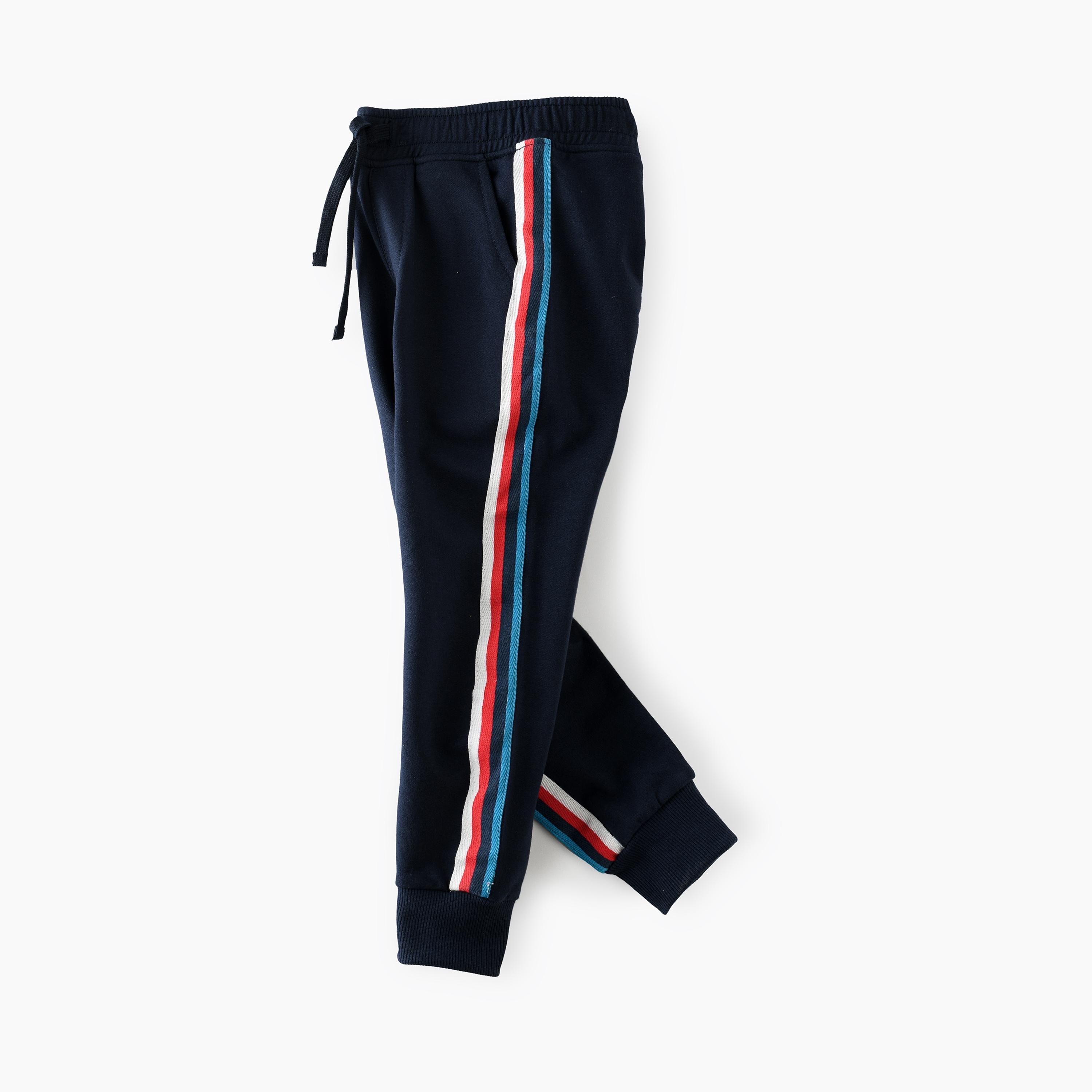 بنطال ركض برباط مخطط من يونيك كيدز-boys-clothing-bottoms-joggersandtrackpants-image-2