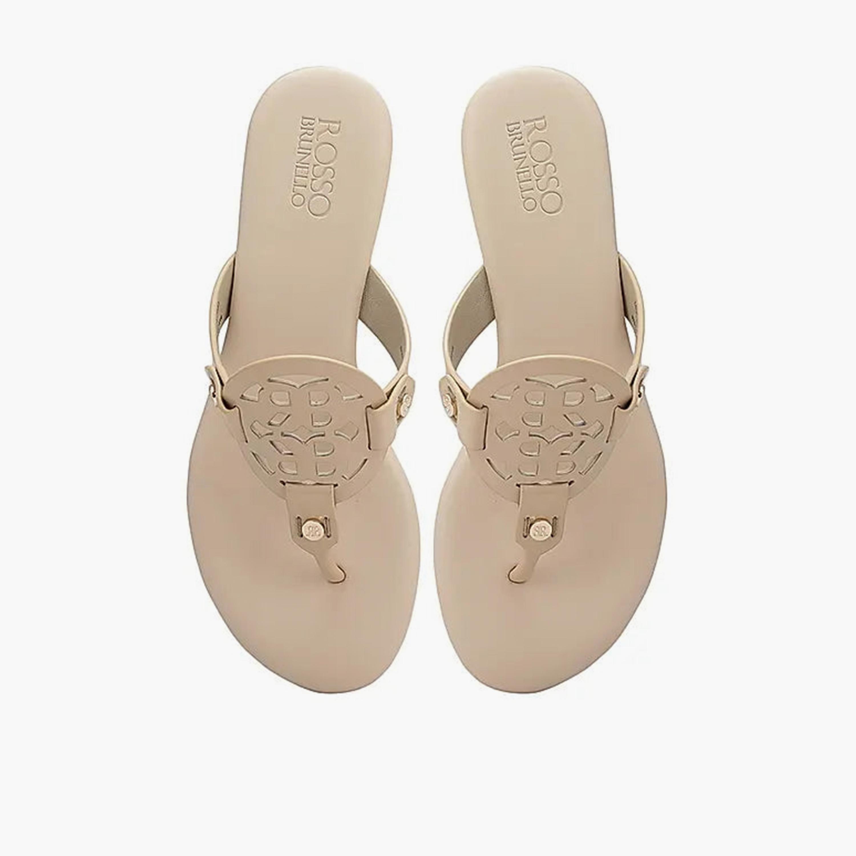 روزو برونيلو - صندل نسائي مسطح سهل الارتداء | LS-8211-women-shoes-sandals-flats-image-1