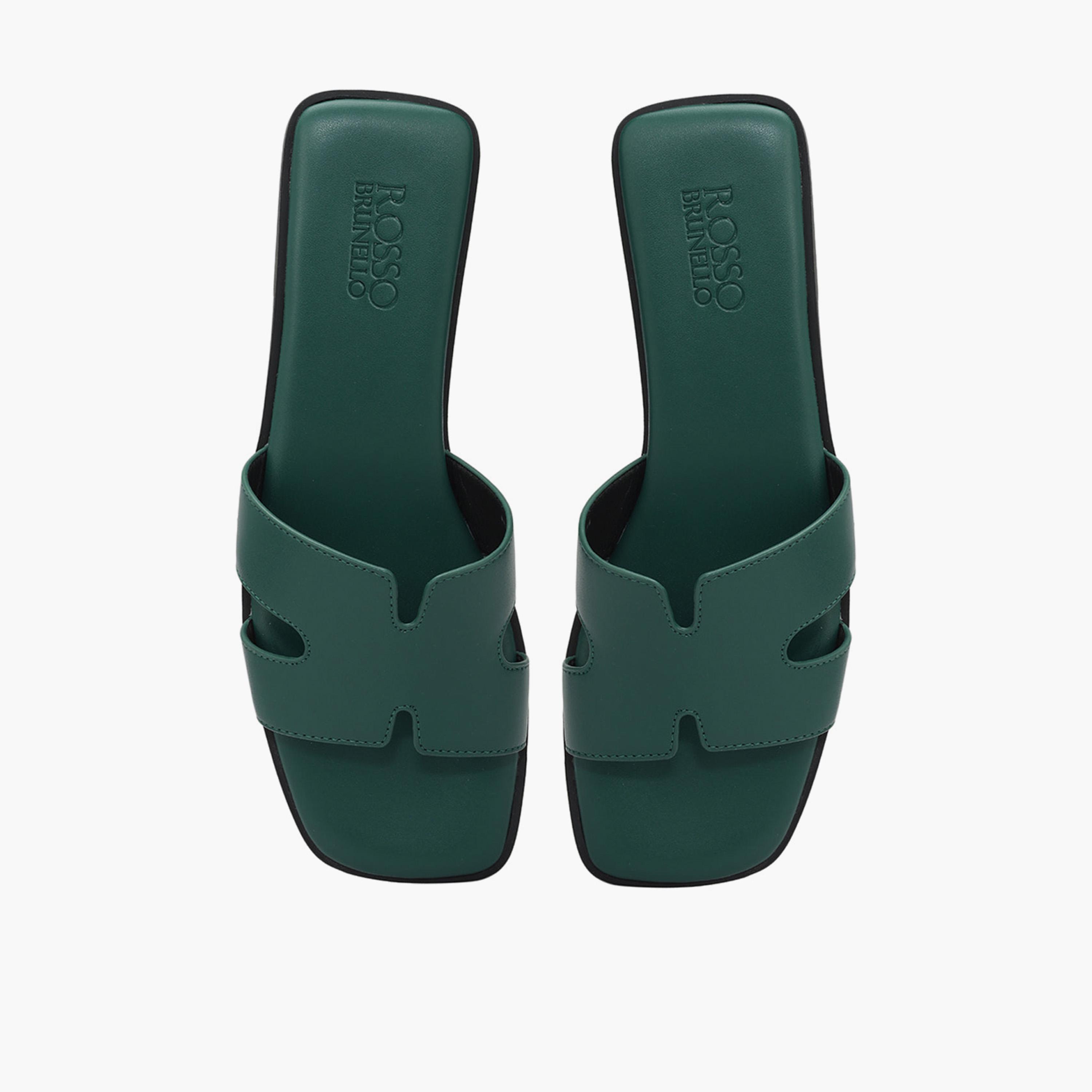 روزو برونيلو - صندل نسائي مسطح سهل الارتداء | LS-8212-women-shoes-sandals-flats-image-1