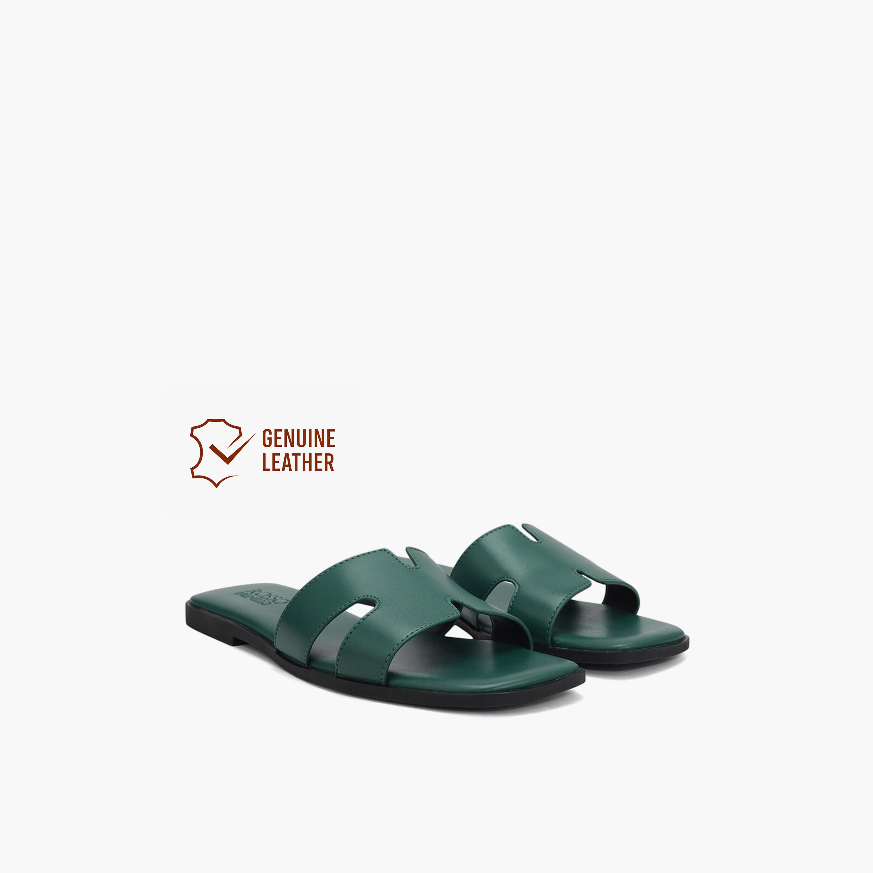 روزو برونيلو - صندل نسائي مسطح سهل الارتداء | LS-8212-women-shoes-sandals-flats-image-2