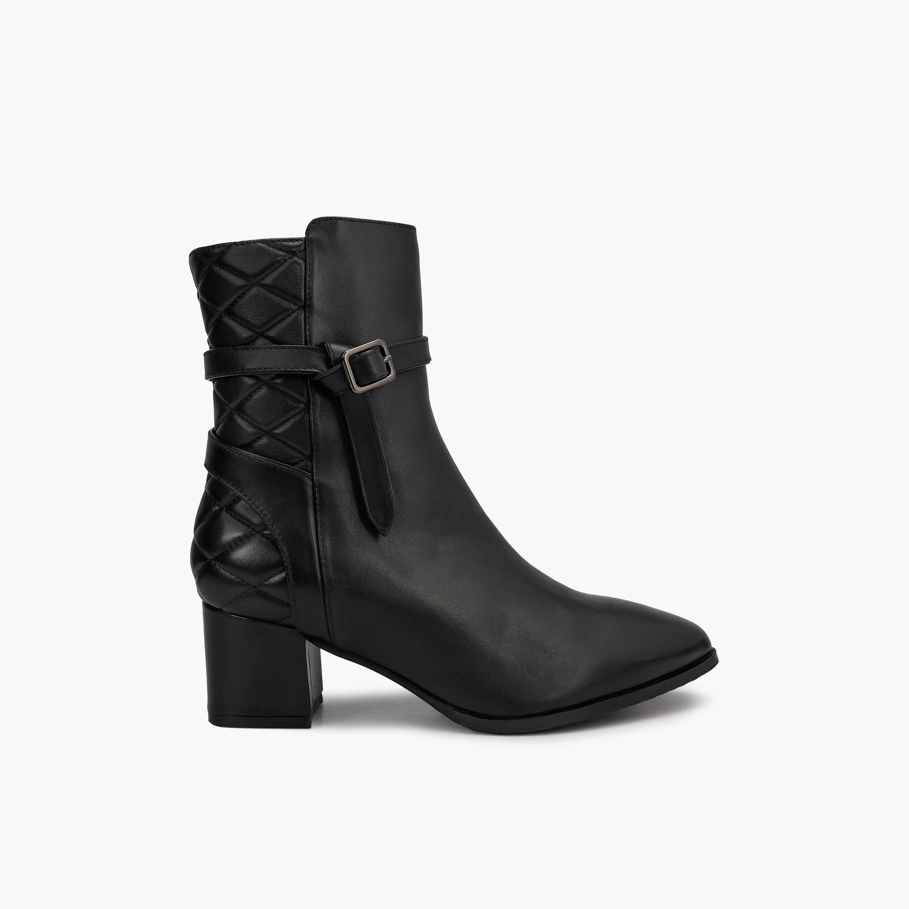 Rosso Brunello Women's Zipper Block Ankle Boots | LS-8302-women-shoes-boots-image-3