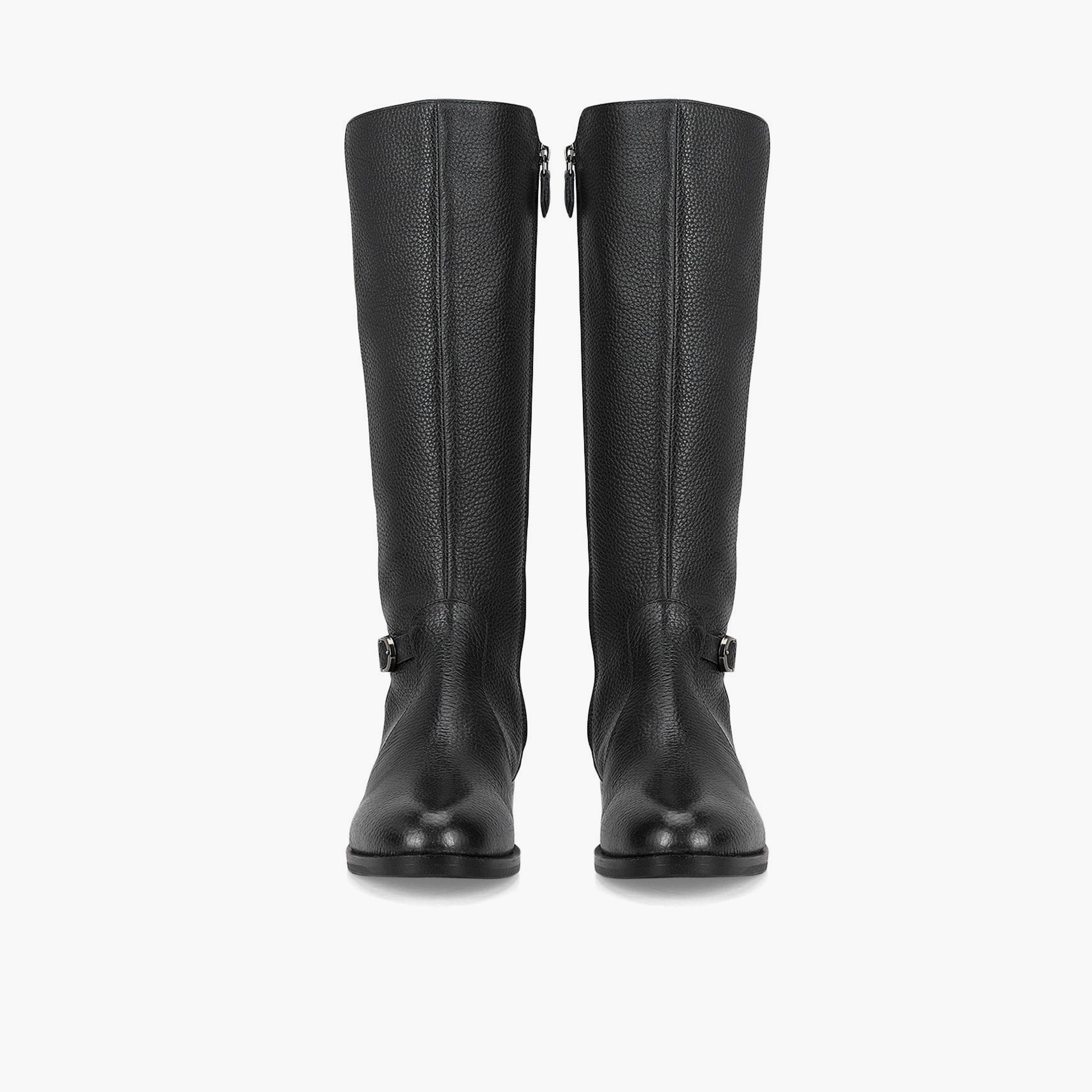 Rosso Brunello Women's Zipper Block High Shaft Boots | LS-8305-women-shoes-boots-image-1