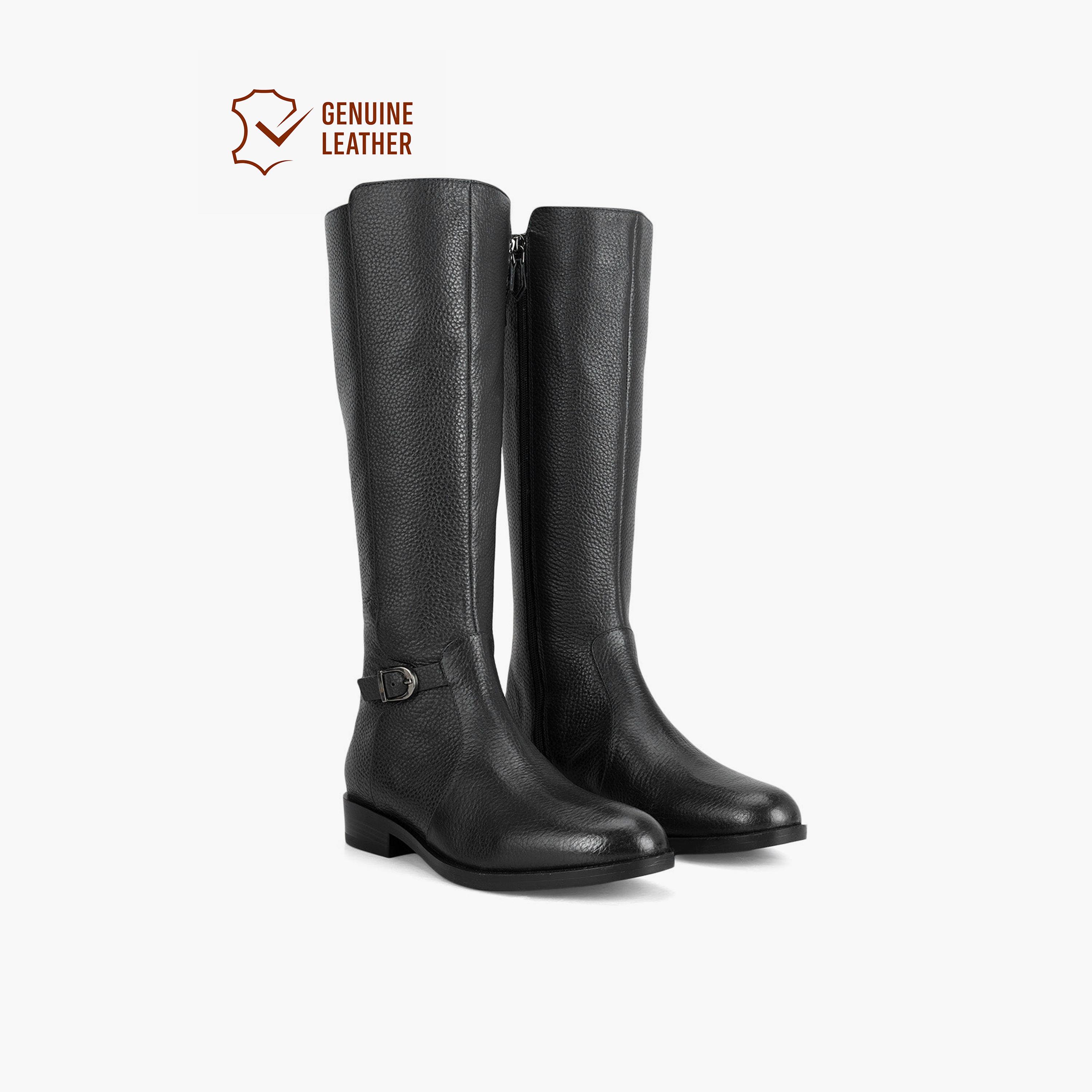 Rosso Brunello Women's Zipper Block High Shaft Boots | LS-8305-women-shoes-boots-image-2