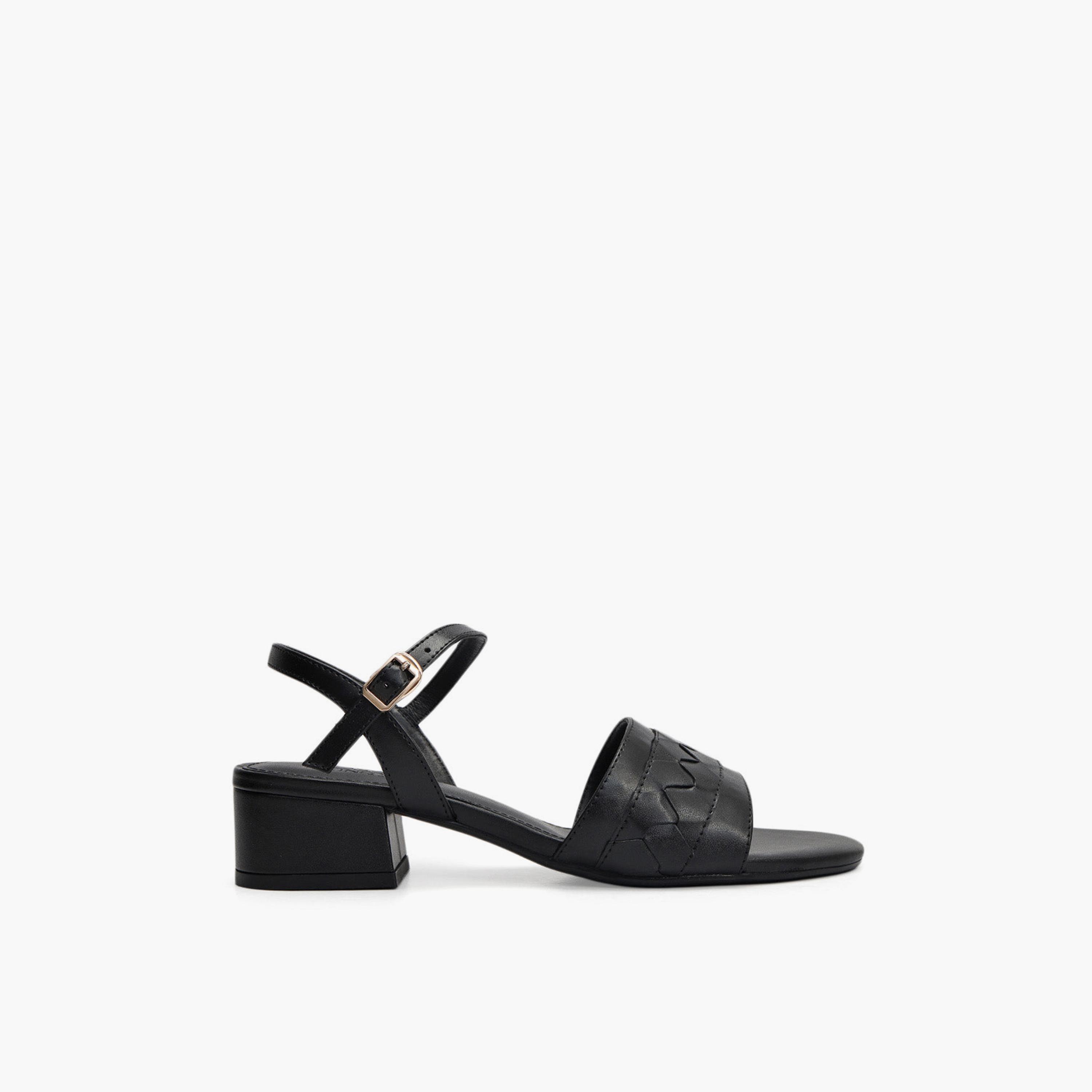 Rosso Brunello Women's Buckle Strap Block Heels | LS-8323-women-shoes-heels-image-3