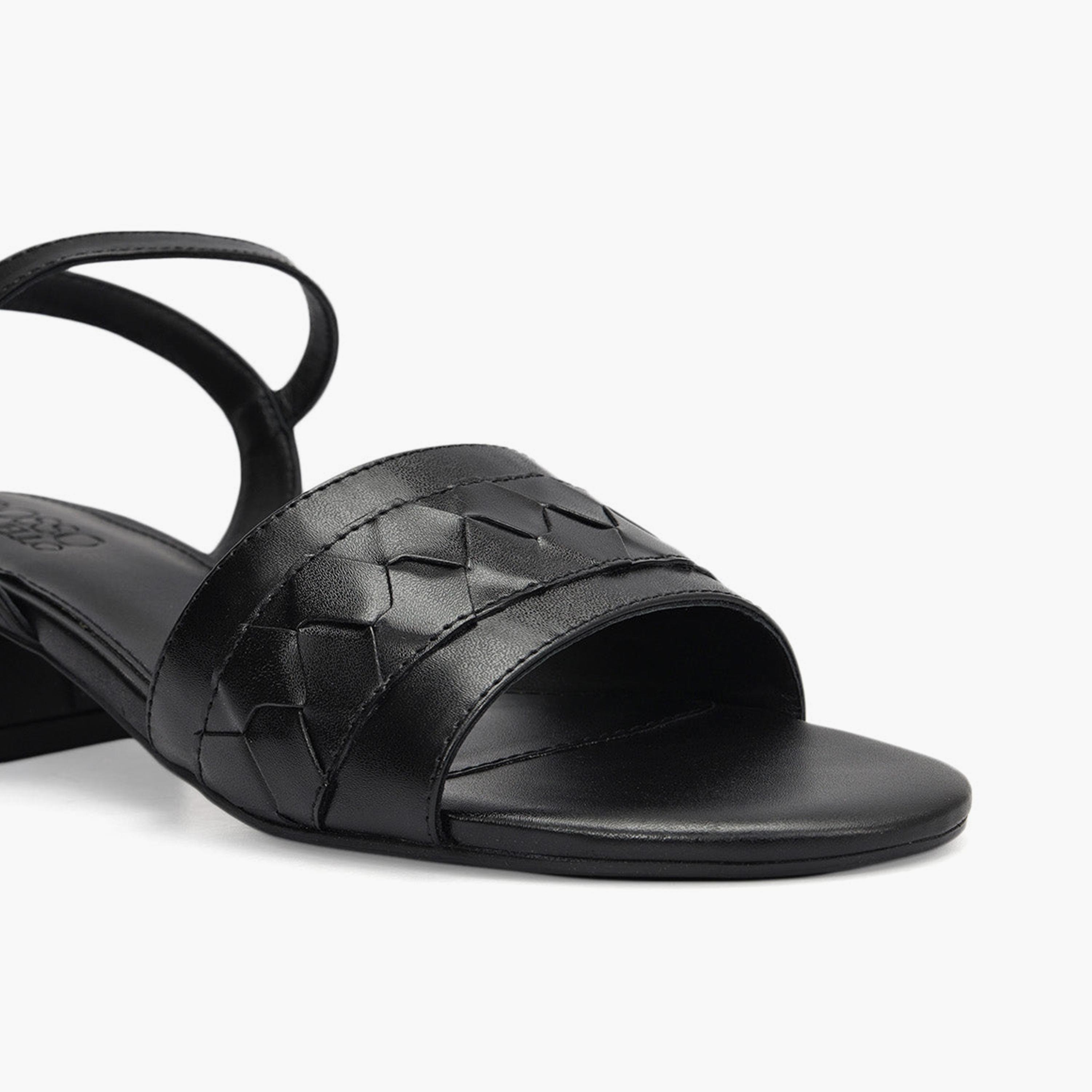 Rosso Brunello Women's Buckle Strap Block Heels | LS-8323-women-shoes-heels-image-5