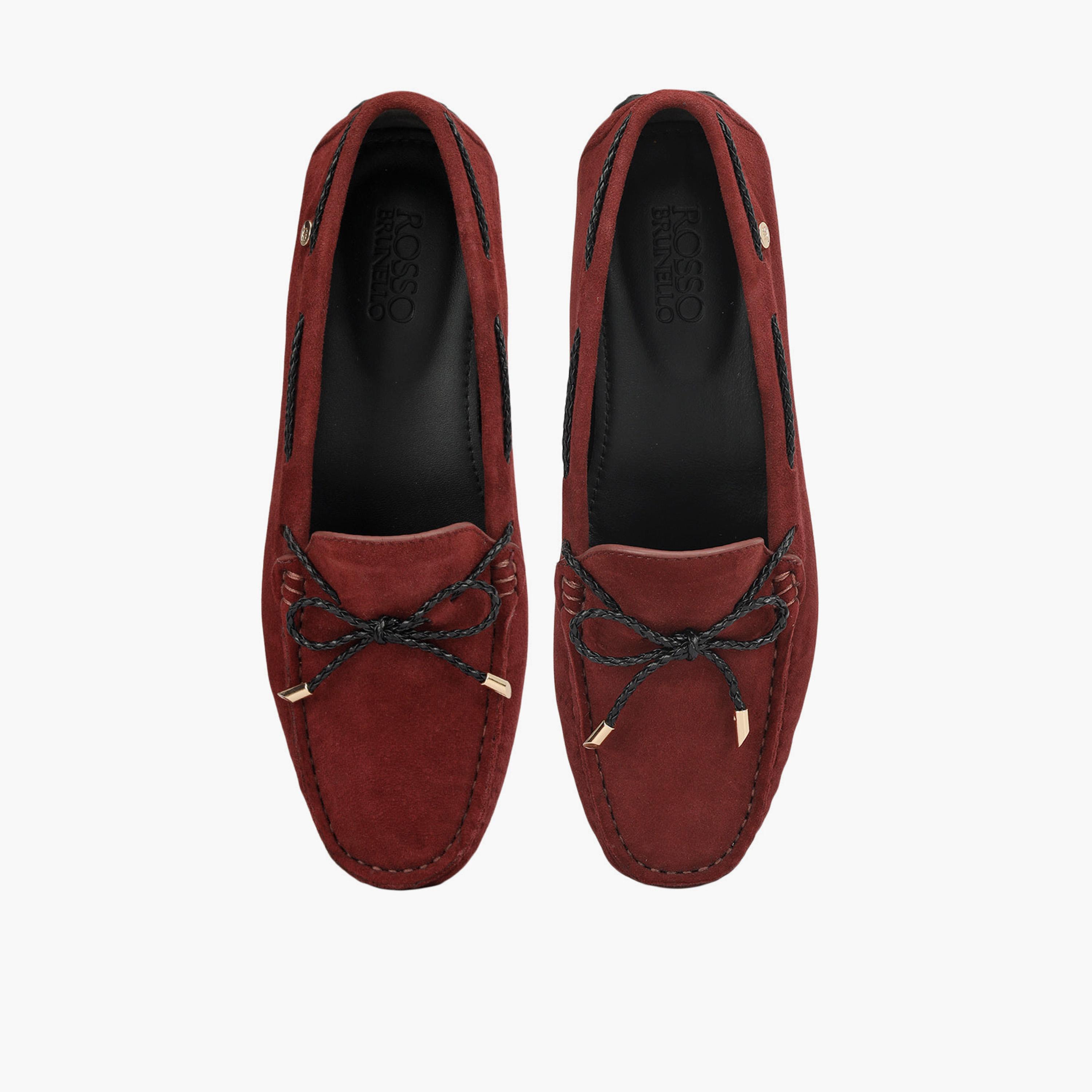 Rosso Brunello Women's Slip-On Flat Moccasins | LS-8335-women-shoes-loafersandmoccasins-image-1