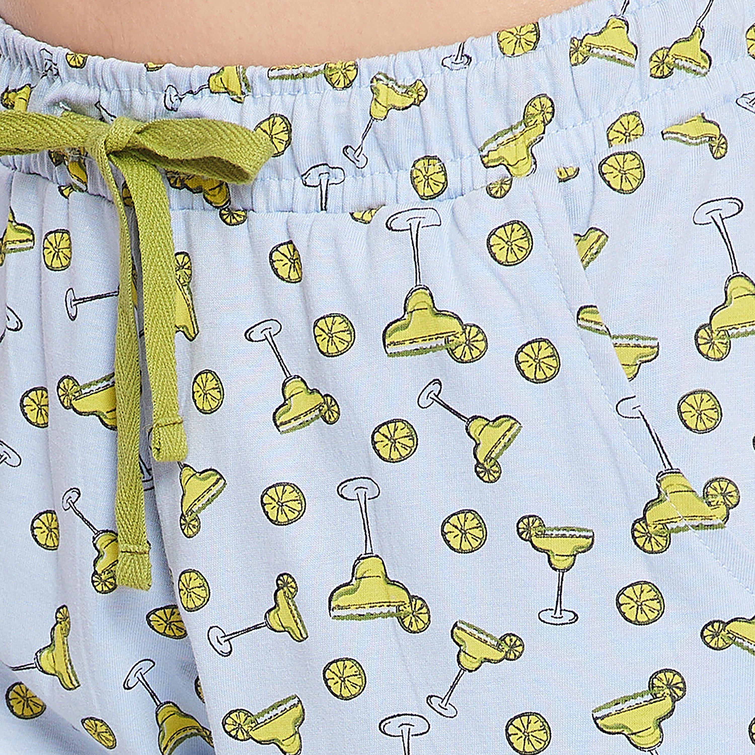 Clovia Set of Printed Collared Shirt with Pyjama-women-clothing-nightwear-pyjamas-longsets-image-5