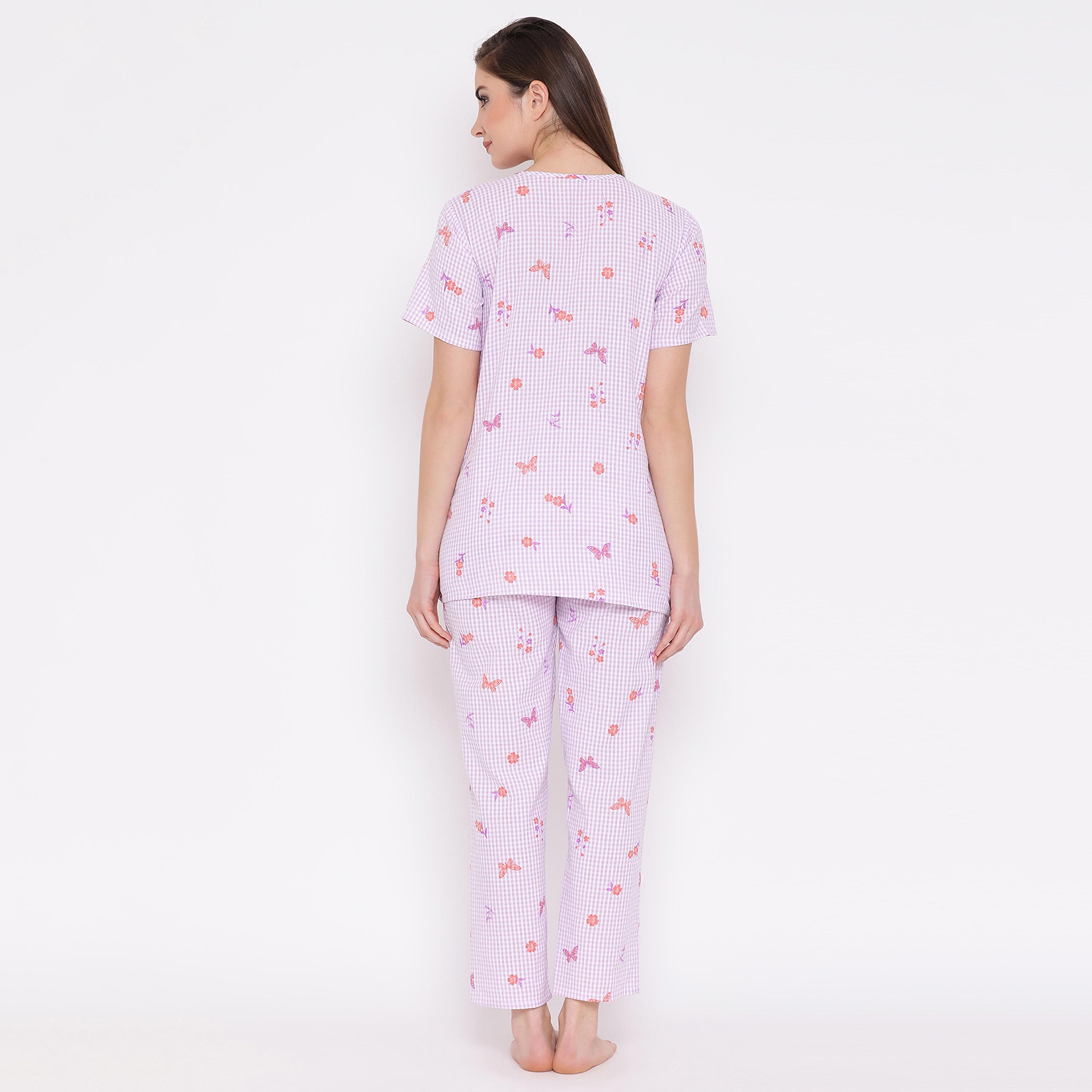 Clovia Set of Printed Maternity Top and Pyjama-women-clothing-nightwear-pyjamas-longsets-image-5