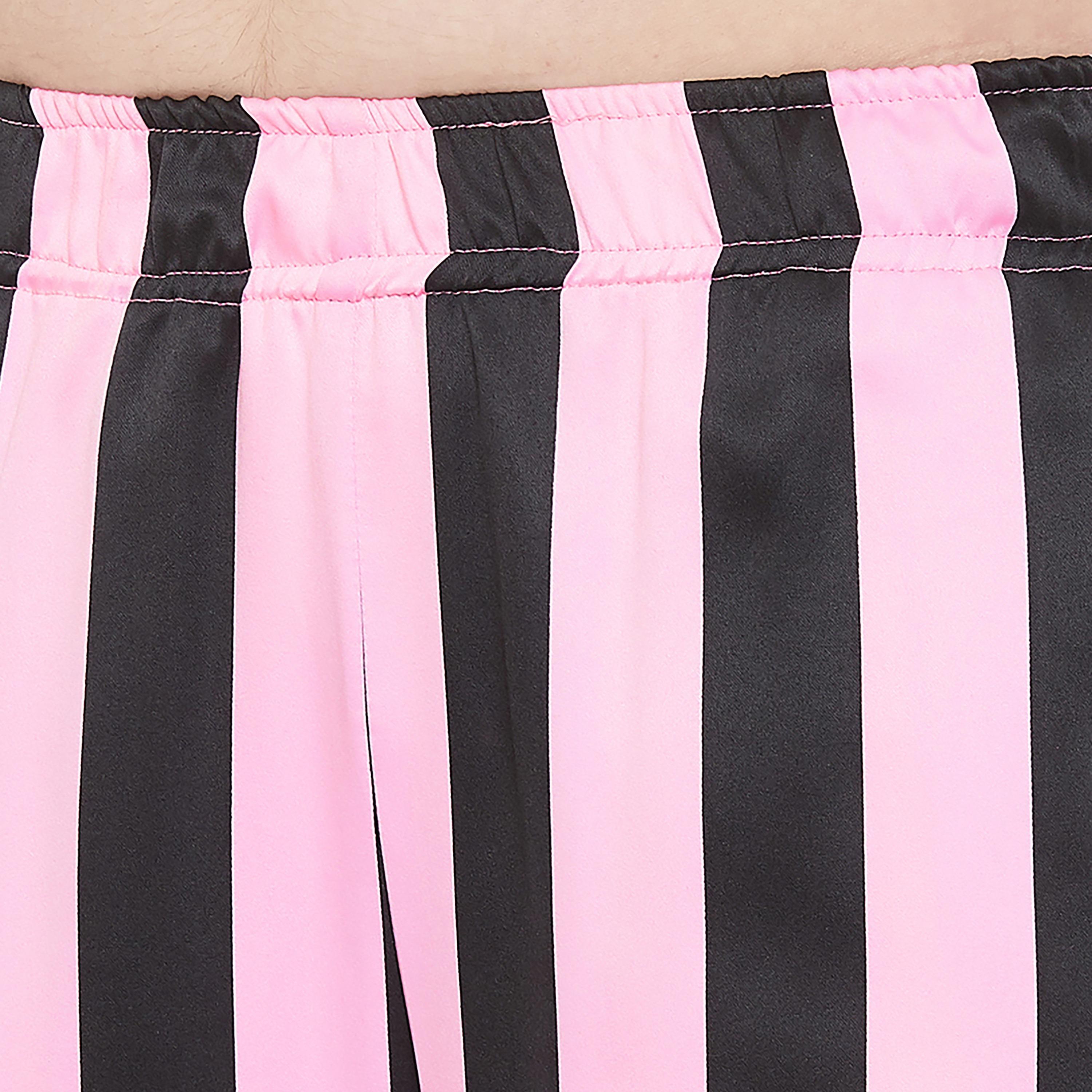 Clovia Set of Stripes Collared Shirt with Pyjama-women-clothing-nightwear-pyjamas-longsets-image-5