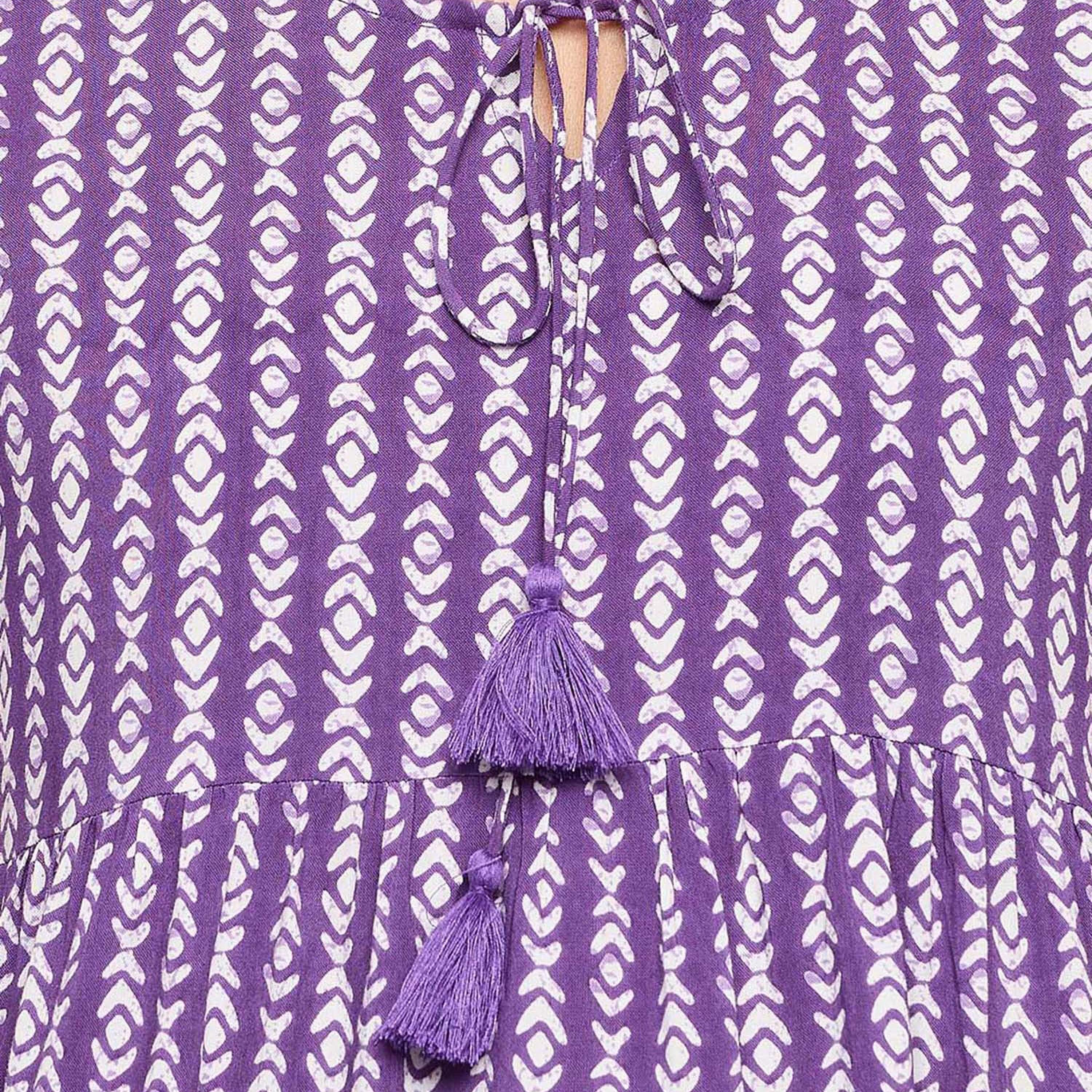 طقم بيجامة وقميص نسائي مطبوع باللون الأرجواني الداكن من كلوفيا - رايون-women-clothing-nightwear-pyjamas-longsets-image-5