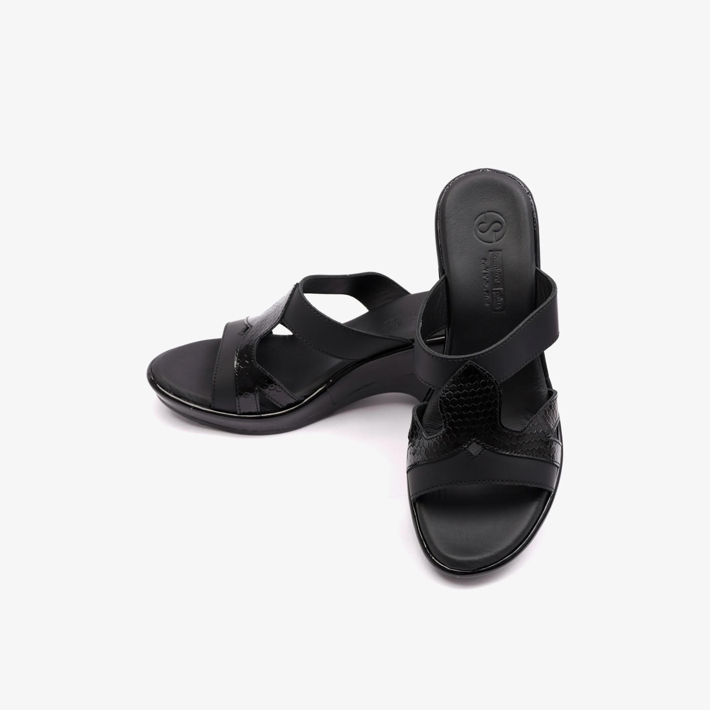 كومفورت بلس - حذاء نسائي سهل الارتداء بكعب إسفيني | LSDCP9105-women-shoes-sandals-heeled-image-5